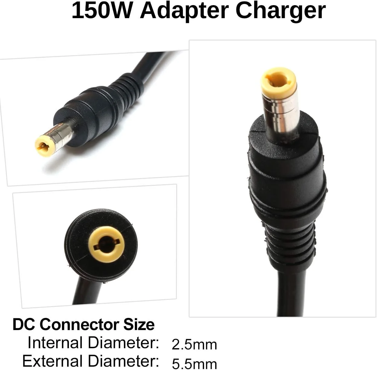 آداپتور AC 150 واتی سازگار با مانیتور ایسوس، کابل برق ایسوس Rog Strix PG279Q PG279 PG279QZ XG27UQ PG259QN TUF; Gaming VG27AQ VG32VQR VG35VQ Vivo AiO V230I V230IC آداپتور برق ADP-90LE B