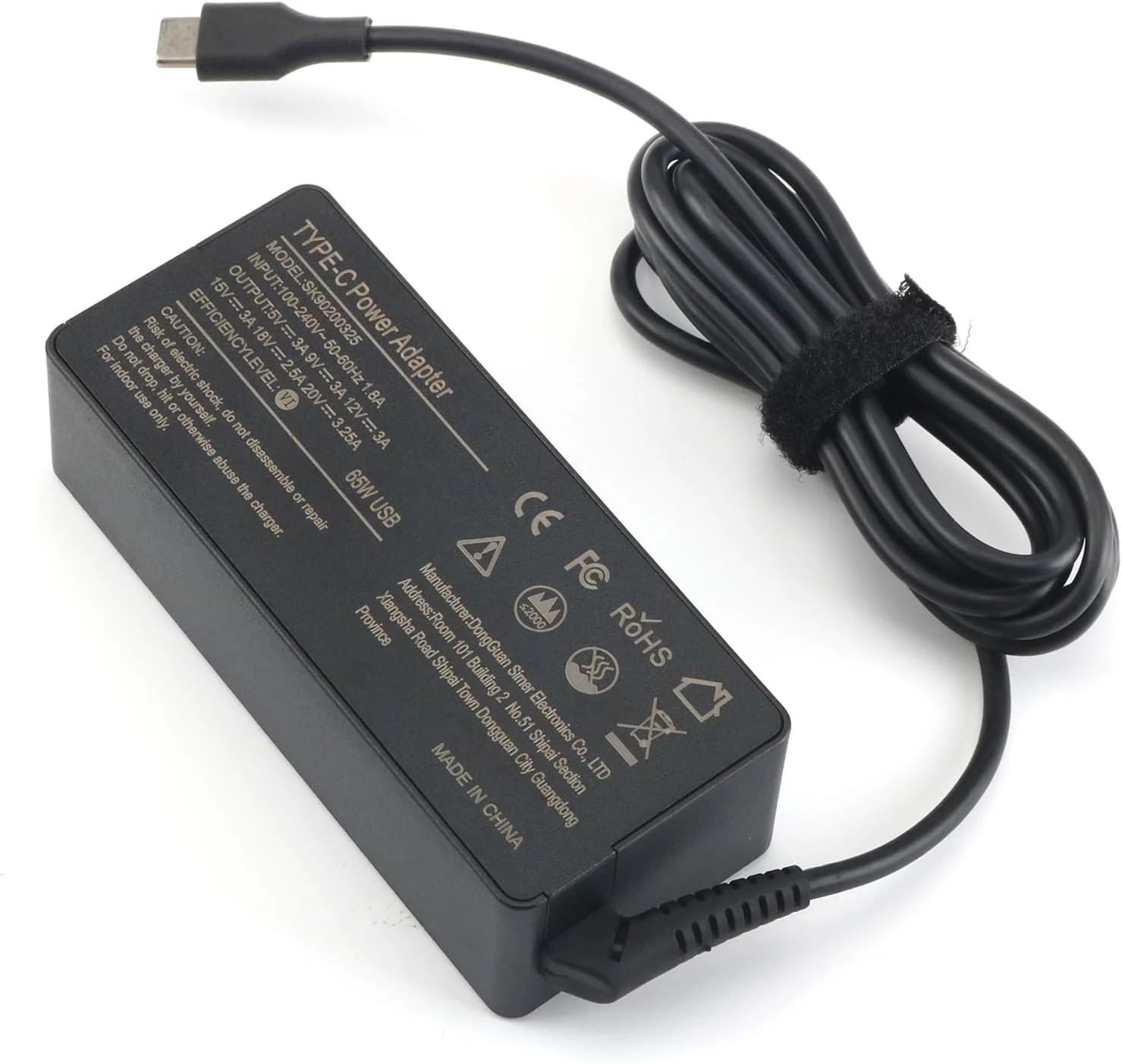 شارژر لپ تاپ یونیورسال USB Type C 65W 45W سازگار با لنوو، دل، اچ پی، ایسر، کروم بوک، ایسوس، سامسونگ، سونی، آداپتور AC تایپ C با قابلیت شارژ سریع