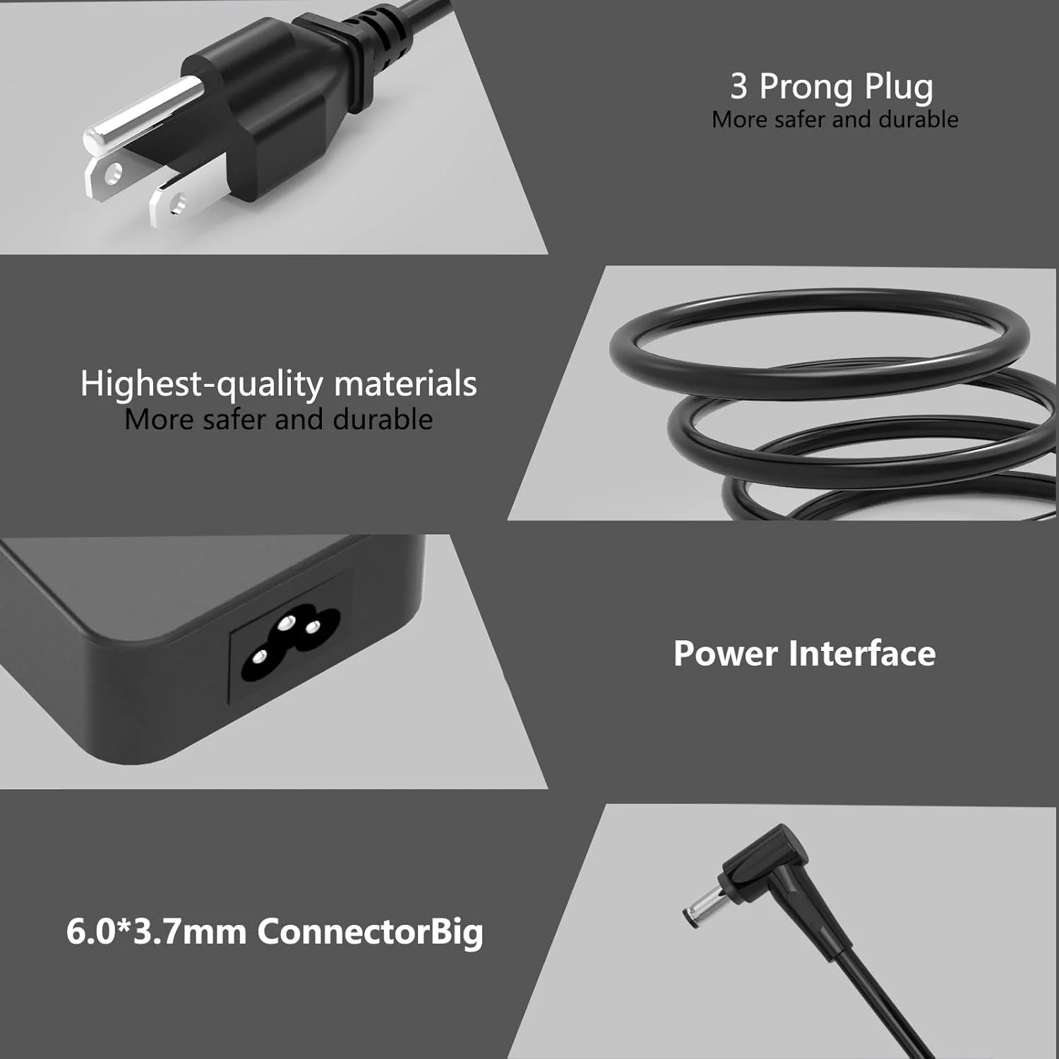 آداپتور شارژر AC لپ تاپ 150 واتی سازگار با ایسوس TUF Gaming A15 A17 F15 FA506 FA706 FX566 FX505 FX705 ADP-150CH B