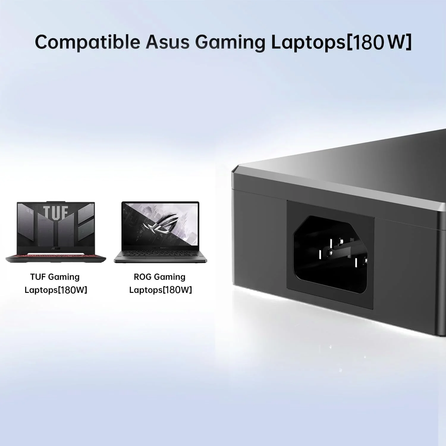 شارژر 180 واتی Zephyrus مناسب برای ASUS ROG Zephyrus G14 GA401 G15 GA502، آداپتور AC 20V 9A ASUS سازگار با TUF A15، A17، Zephyrus M16، ROG Strix Scar II، ROG Strix Hero II (ADP-180TB H)