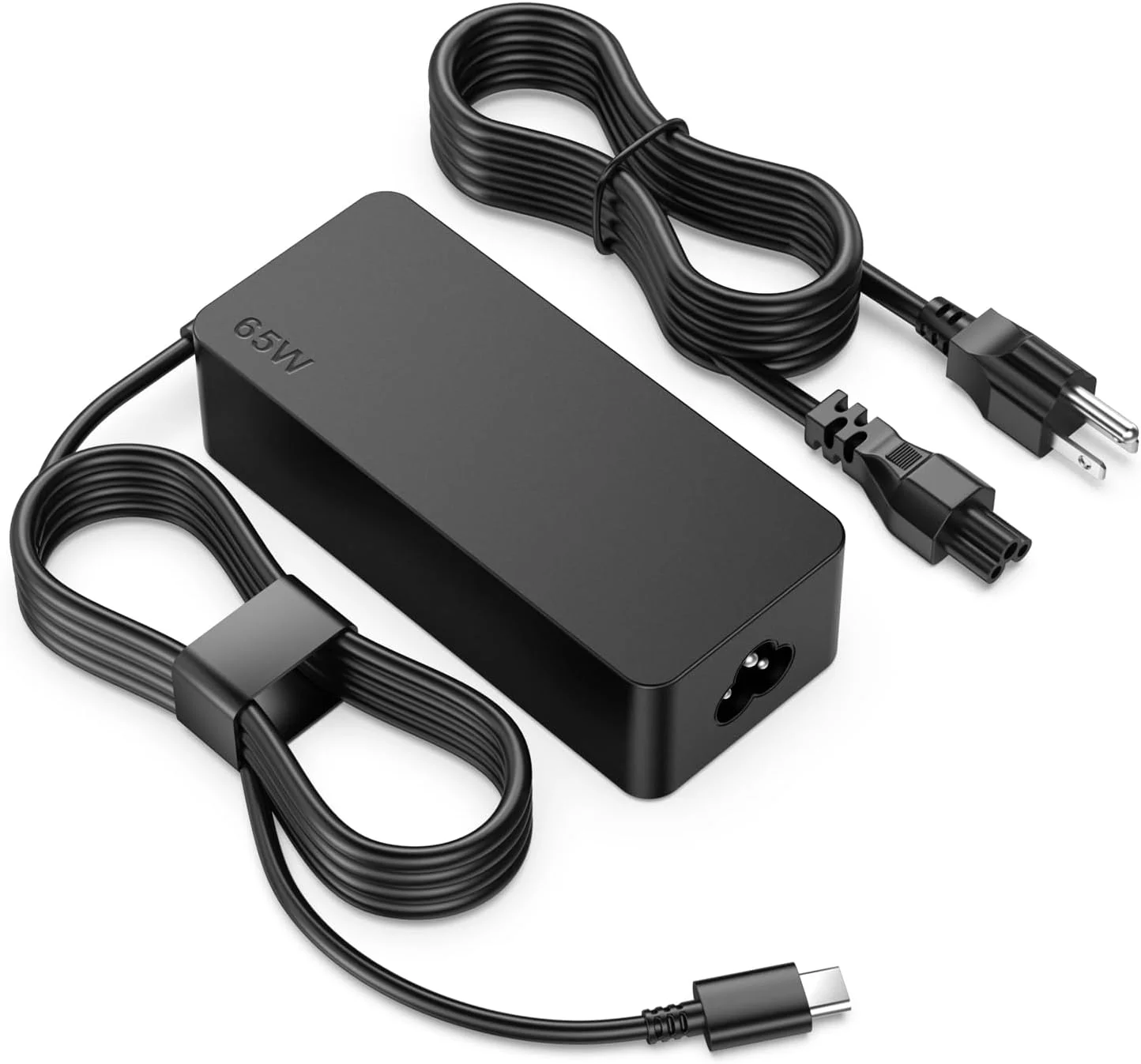 شارژر جایگزین لپ تاپ 65 وات 45 وات USB C برای لنوو Thinkpad X1 T14 E14 T480 T490 T15 E16 Carbon L13 Chromebook، Yoga 6 برای HP، Acer، Asus Type C آداپتور شارژ سریع لپ تاپ