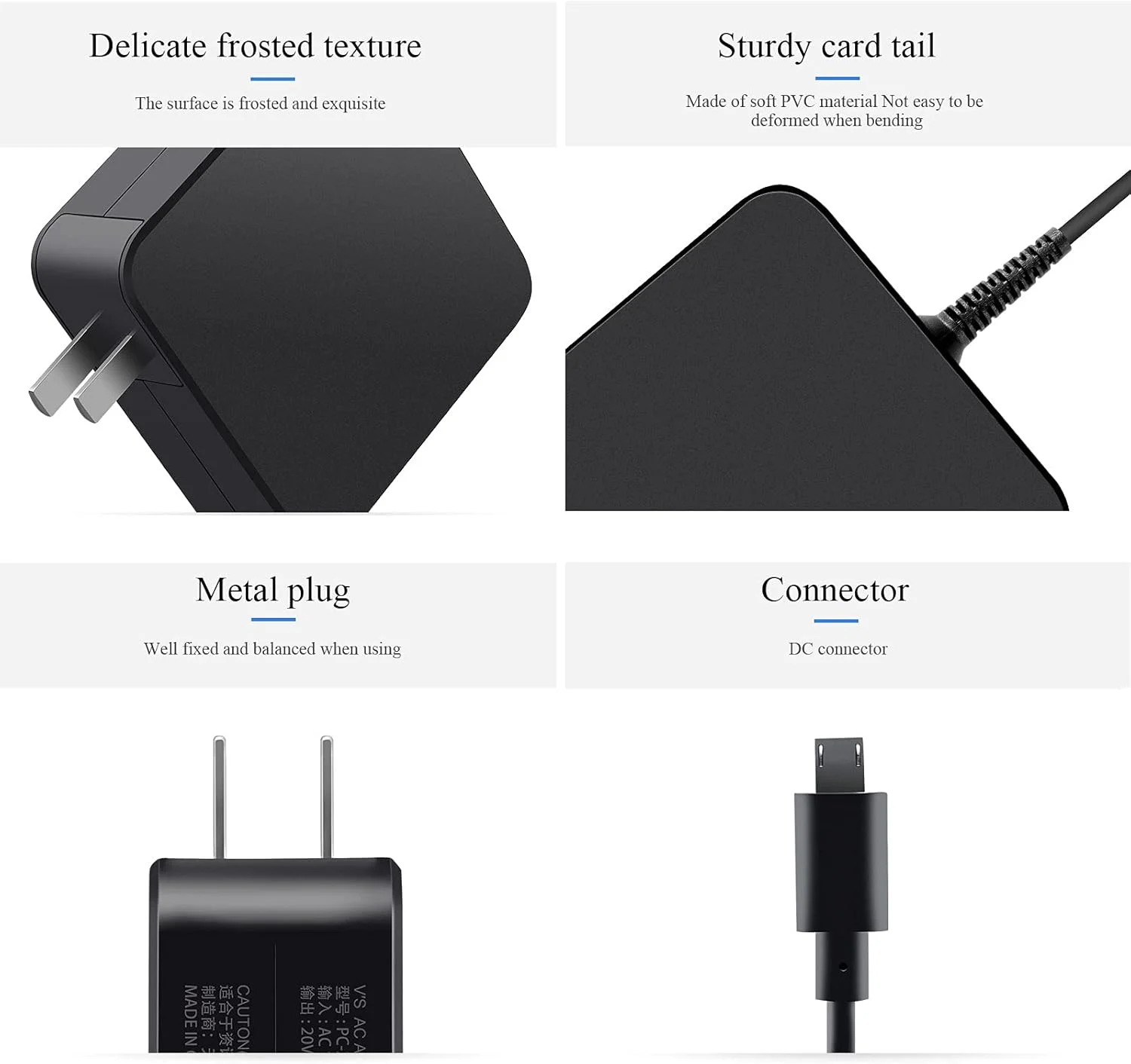 شارژر لپ تاپ 45 واتی USB-C، 20 ولت 2.25 آمپر، آداپتور AC شارژ سریع Type C سازگار با Asus ZenBook Chromebook Vivobook ExpertBook C213 C214 UX325 UM425 UX3402 UX393 UX390 UX490