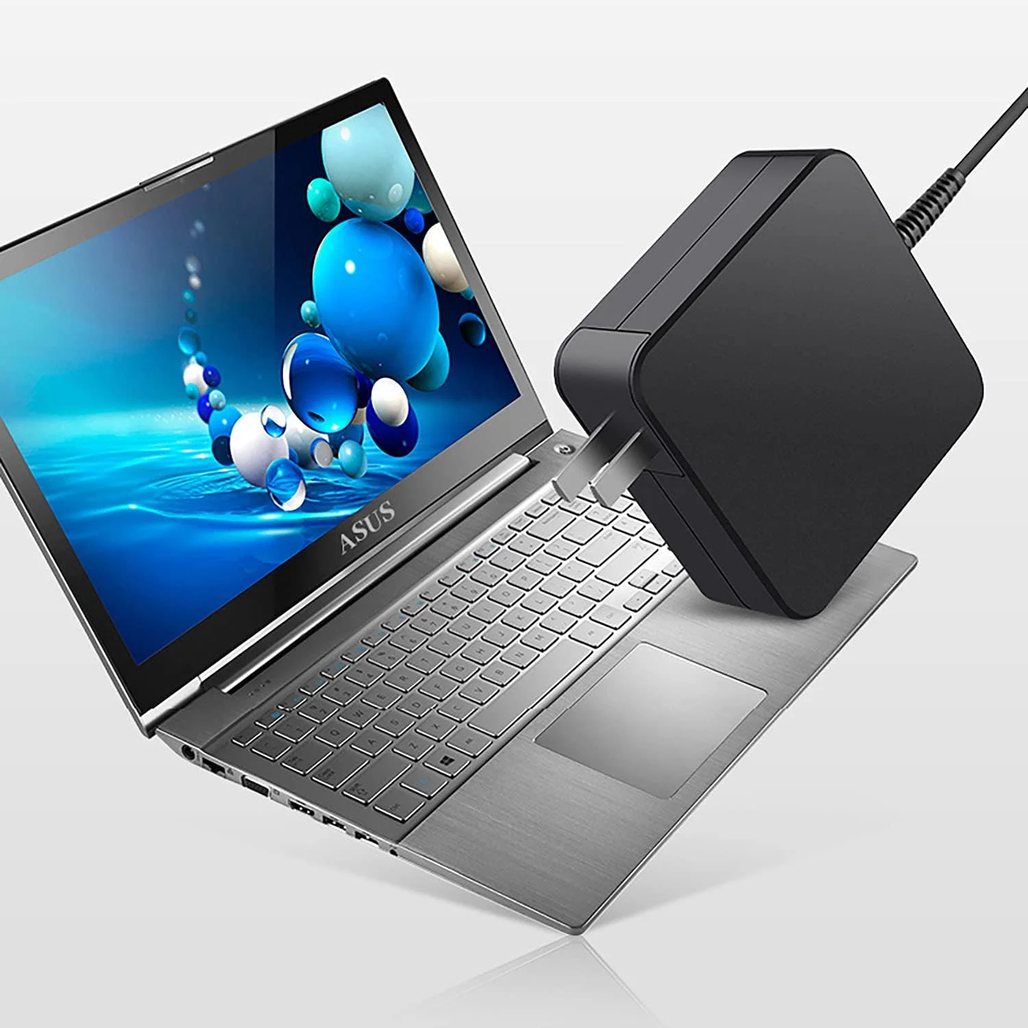 شارژر لپ تاپ 45 واتی USB-C، 20 ولت 2.25 آمپر، آداپتور AC شارژ سریع Type C سازگار با Asus ZenBook Chromebook Vivobook ExpertBook C213 C214 UX325 UM425 UX3402 UX393 UX390 UX490