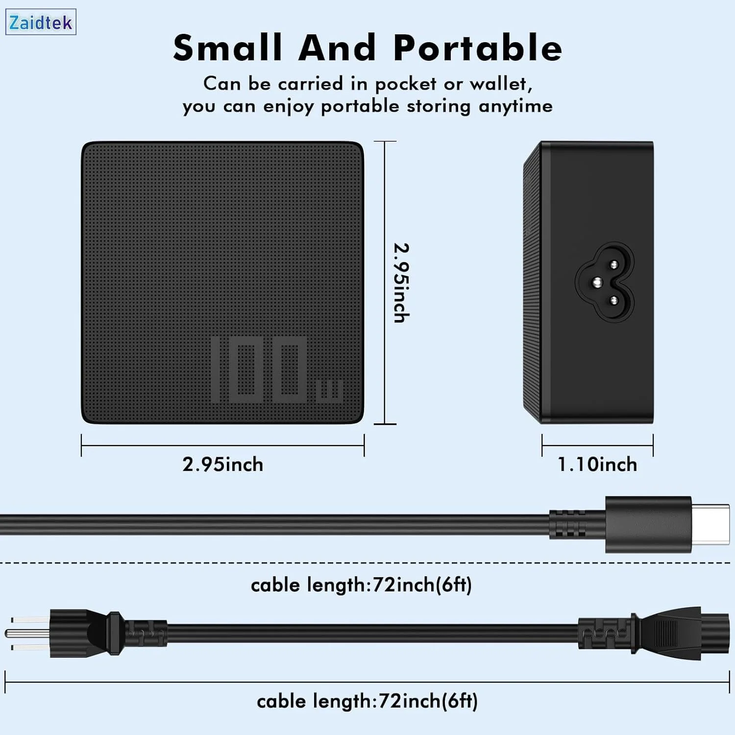 شارژر ۱۰۰ وات ۶۵ وات USB C سازگار با Asus ROG Ally X Z1 Ally Dock ROG Flow X13 Z13 GV301 GV302 GZ301 ZenBook Duo Zephyrus G16 GU605 G14 GA403 Strix G18 G16 Scar 16 18 کابل برق Type C