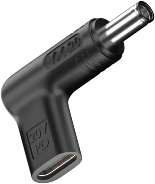 شارژر لپ‌تاپ ۱۰۰ واتی USB C به 6.0 x 3.7 میلی‌متر، آداپتور USB C به DC 6.0 3.7 میلی‌متر، آداپتور Type PD USB C به 6.0 x 3.7 میلی‌متر مناسب برای سری لپ‌تاپ‌های ایسوس و غیره