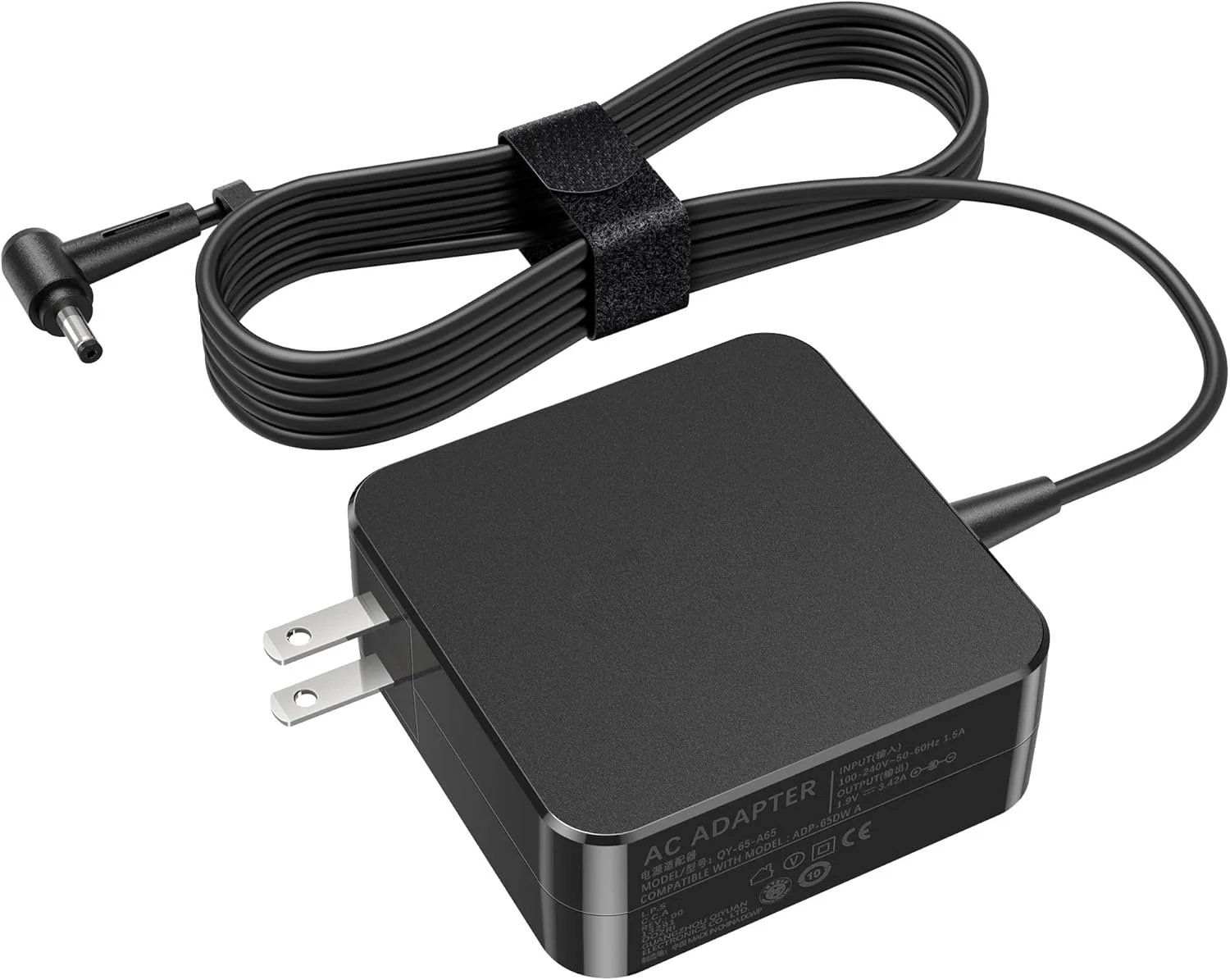 شارژر لپ تاپ 65 وات 45 وات سازگار با ایسوس ویووبوک 14 15 17، فلیپ 14 15، اس 13 اس 14 اس 15، آداپتور AC 19 ولت / 3.42 آمپر سازگار با گو 12 14 15 ایکس 515 ایکس 515 جی ایکس 515 ای ایکس 515 ام ایکس 515 جی پی ایکس 515 ام ای به همراه سیم برق