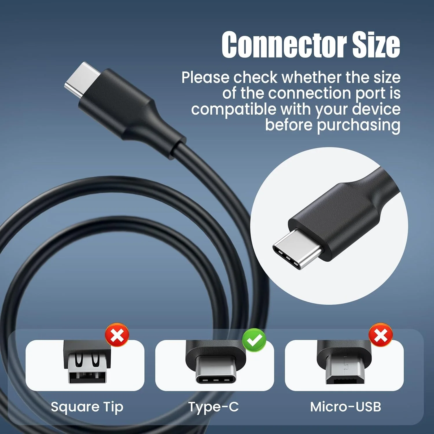 آداپتور شارژر لپ تاپ 65 وات USB Type C جایگزین برای Hp Chromebook 14 13 X360 Spectre x360 Elite x2 EliteBook; Lenovo Yoga, Dell, ASUS, Acer Type C با سیم
