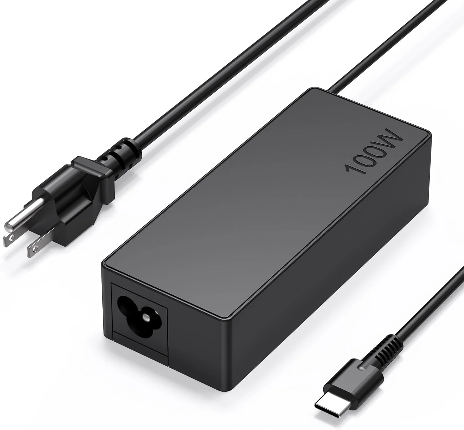 شارژر لپ تاپ USB C - شارژر 100 واتی USB C، شارژ سریع برای لنوو، ThinkPad، HP، ایسوس، ایسر، مک بوک، MSI، آداپتور شارژر تبلت کامپیوتر Dell با سیم برق Type C سازگار با 90W 65W 45W PD 3.0