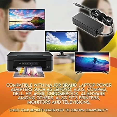 کابل برق سه پین یونیورسال IEC 60320 برای آداپتورهای لنوو، اچ پی، دل، ایسوس، ایسر، سونی، لنوو، سامسونگ، لپ تاپ، نوت بوک، پرینتر، اسکنر و شارژر