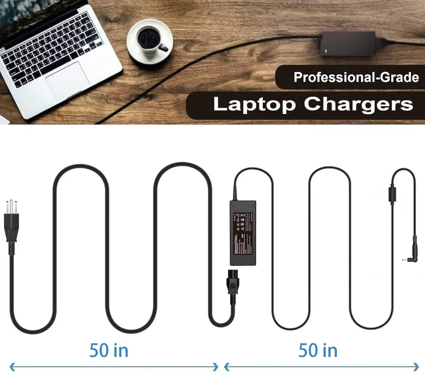 90W Universal AC Adapter Laptop Charger Compatible with HP Dell Acer Asus Lenovo IBM Sony Fujitsu Gateway Notebook Ultrabook Chromebook Power Supply Cord with 16 Connectors