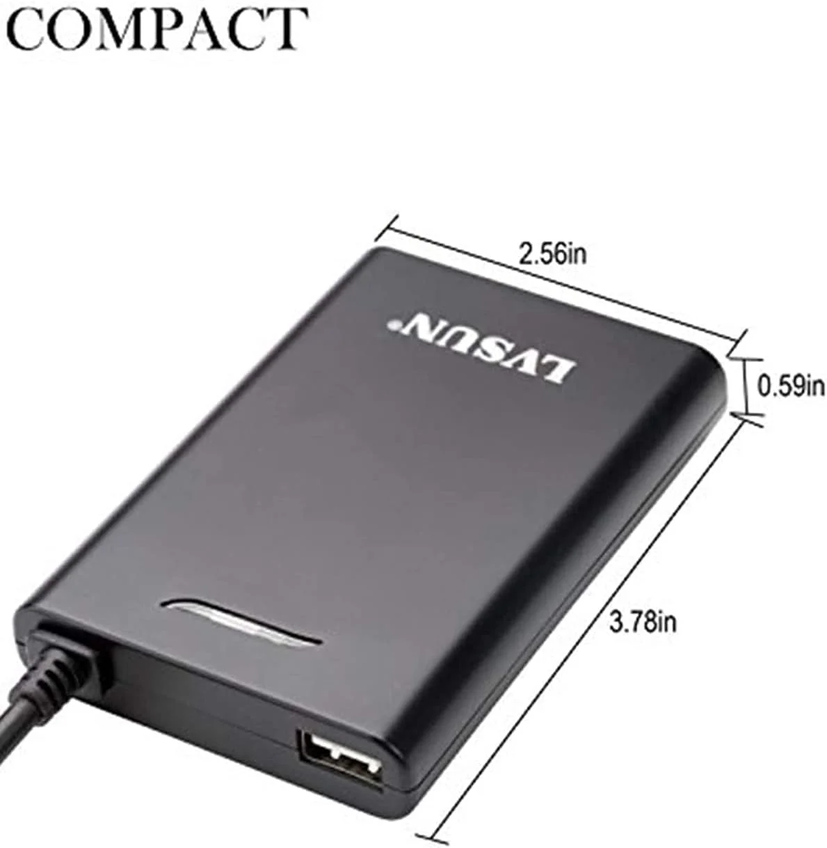 Universal Laptop Charger with LCD Display 45W Ultra Slim AC Adapter Power Supply Cord with USB Port 5v 2.1a for Mobile| Tablet- for Notebooks Lenovo HP Toshiba Samsung Acer Asus Sony and More