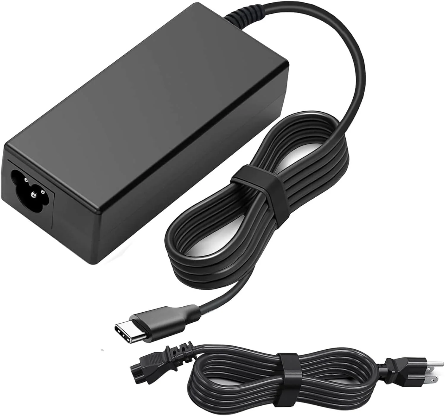 شارژر یونیورسال 45 واتی USB-C برای کروم‌بوک، مناسب برای HP Chromebook X360 11 13 14 14A Elite X2، شارژر تایپ C کروم‌بوک، شارژر لپ‌تاپ گوگل تایپ C، آداپتور منبع تغذیه ASUS USB C