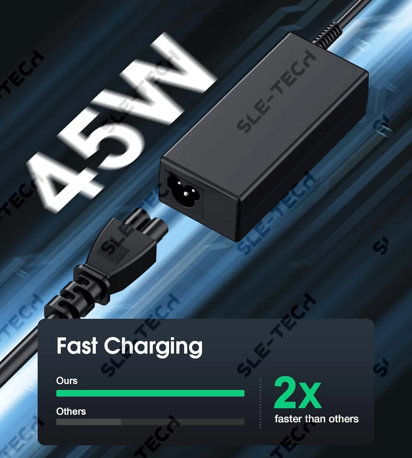 شارژر لپ تاپ یونیورسال 45 واتی SLE-TECH USB Type C سازگار با کروم بوک های HP، دل، لنوو، ایسر، ایسوس و گوگل با قابلیت شارژ سریع شارژر لپ تاپ یونیورسال 45 واتی SLE-TECH USB Type C سازگار با کروم بوک های HP، دل، لنوو، ایسر، ایسوس و گوگل با قابلیت شارژ سریع