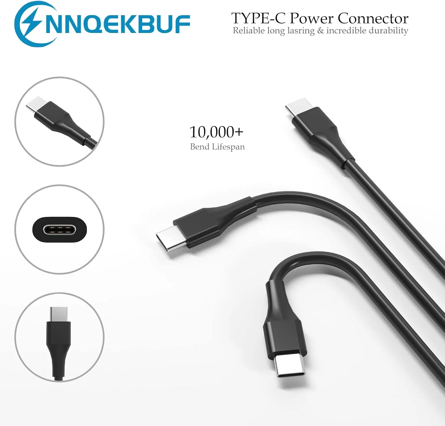 شارژر لپ تاپ یونیورسال 45 وات 65 وات USB C سازگار با اچ پی کروم بوک، دل، لنوو، ایسر، ایسوس، سامسونگ گلکسی، گوگل و سایر آداپتور برق AC کامپیوتر با شارژ سریع نوع C