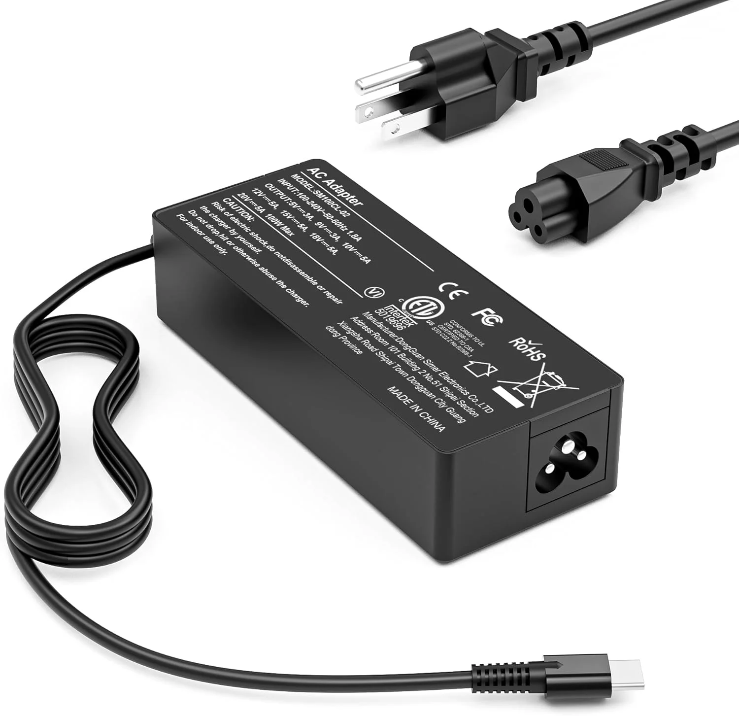 شارژر لپ تاپ USB C 100W Type C، شارژ سریع سازگار با Lenovo ThinkPad Mac Book HP Dell Asus Acer Google MSI ROG Ally Steam Deck، سیم برق Type C برای 90W 65W 45W PD 3.0 شارژر لپ تاپ USB C 100W Type C، شارژ سریع سازگار با Lenovo ThinkPad Mac Book HP Dell Asus Acer Google MSI ROG Ally Steam Deck، سیم برق Type C برای 90W 65W 45W PD 3.0