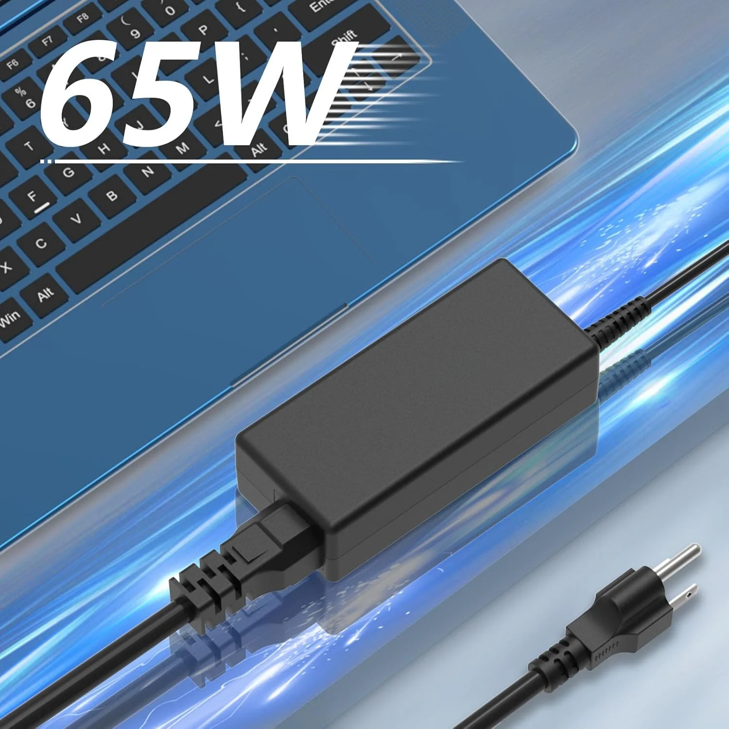 شارژر لپ تاپ یونیورسال 19 ولت 3.42 آمپر DC سازگار با HP Lenovo Dell ASUS Gateway Acer Monitor 65 وات