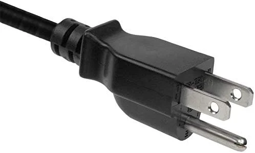 کابل برق 3 پین 1.7 فوتی AC مناسب برای تلویزیون ال جی، ایسوس، لنوو، دل، اچ پی، ایسر، ام اس آی، ریزر، توشیبا، سونی، سامسونگ، آداپتور، شارژر لپ تاپ، کابل جایگزین - کابل دارای گواهینامه UL