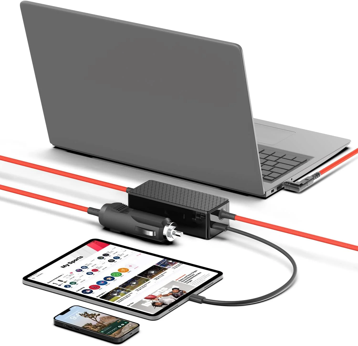 TAIFU 138W 100W 90W 65W 45W Universal Power Adapter Laptop Car Charger Replacement for HP Dell Lenovo IBM Asus Samsung Chromebook Toshiba Sony Compaq Fujitsu LG Power Supply Cord with 15 Tips