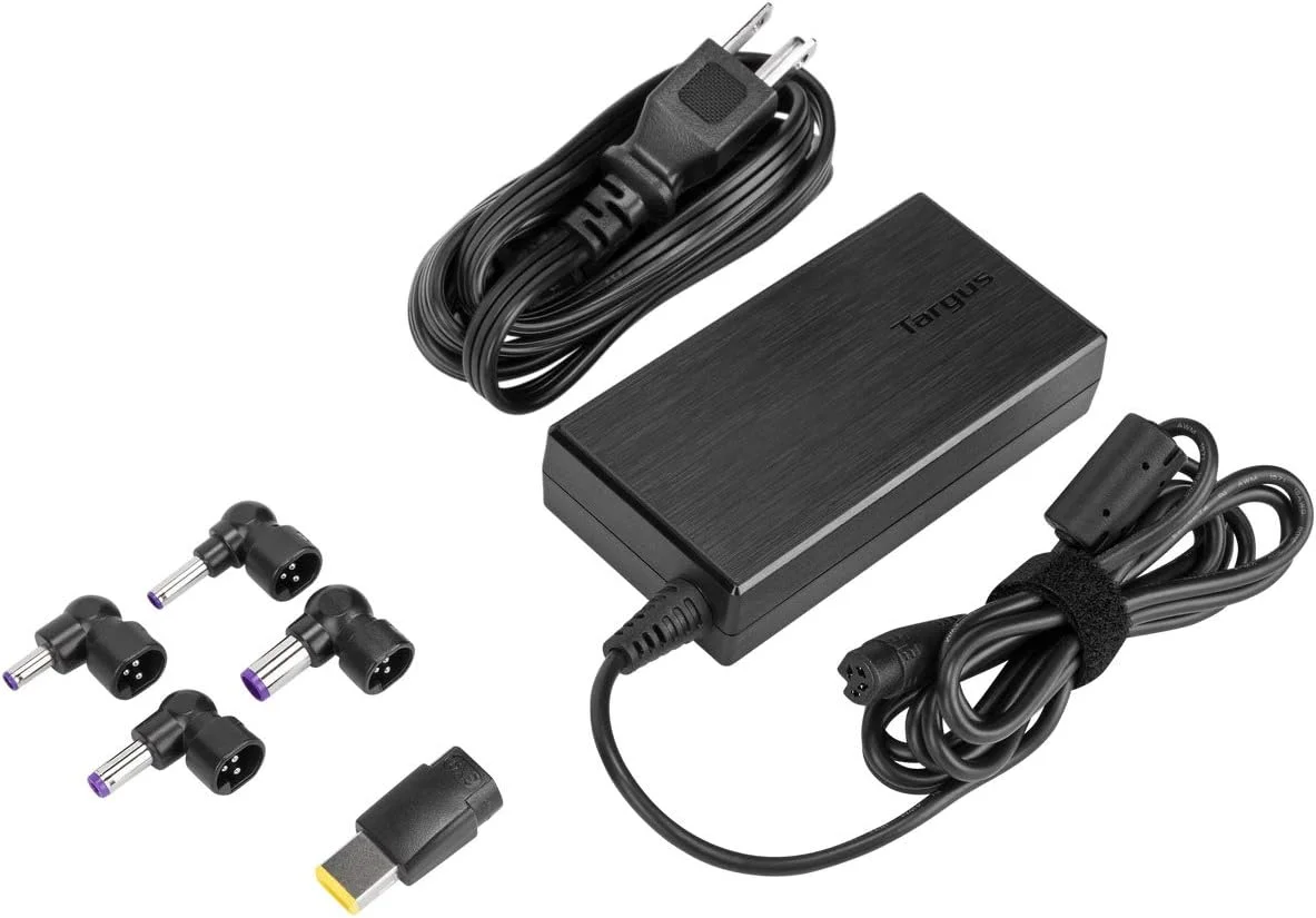 شارژر لپتاپ یونیورسال نیمه باریک 90 واتی تارگوس با کابل 6 فوتی، شامل 5 سر برق سازگار با برندهای اصلی: ایسر، ایسوس، اچپی، کامپک، دل، توشیبا، گیتوی، آیبیام، لنوو، فوجیستو (APA90US) شارژر لپتاپ یونیورسال نیمه باریک 90 واتی تارگوس با کابل 6 فوتی، شامل 5 سر برق سازگار با برندهای اصلی: ایسر، ایسوس، اچپی، کامپک، دل، توشیبا، گیتوی، آیبیام، لنوو، فوجیستو (APA90US)