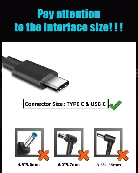 شارژر 65 واتی USB C سازگار با ایسوس Vivobook S 13 14 15 16 ExpertBook B1 B2 B5 B3 L5 BM1 Chromebook Flip Zenbook Flip S 13 14 15 16 Duo 3 A14 ROG Ally X z1 Transformer Laptop