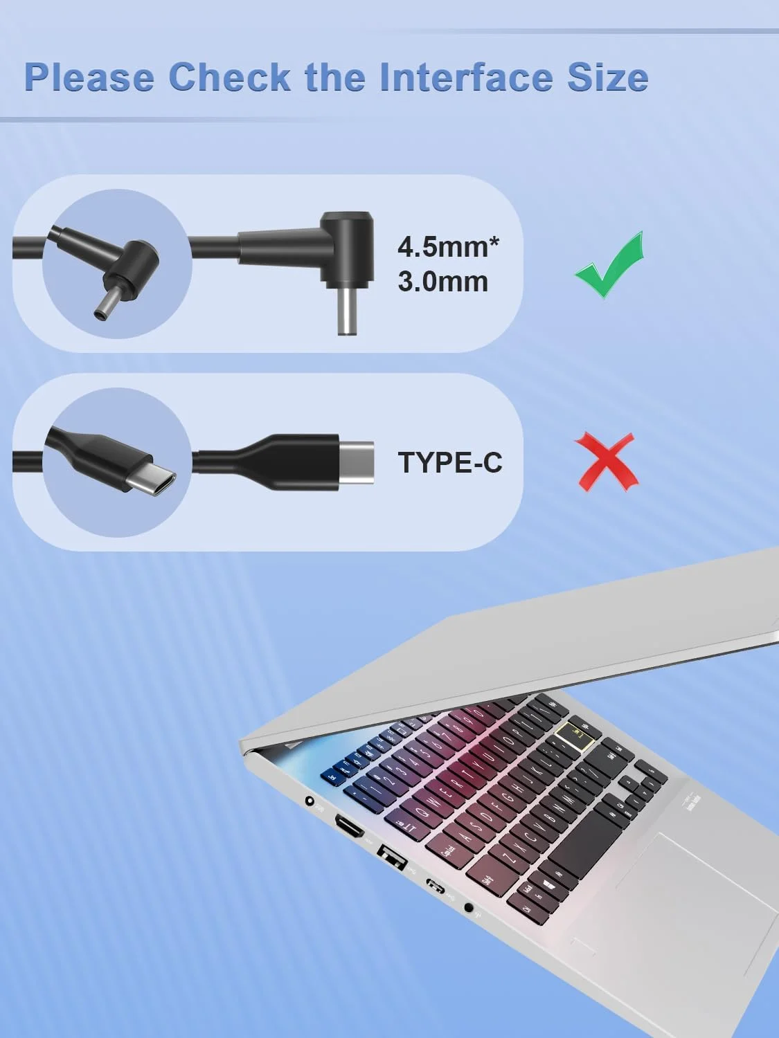 شارژر 150 وات 120 وات با قطر 4.5 میلی‌متر سازگار با لپ‌تاپ‌های Asus Vivobook Pro 15 16 16X 14 14X K6602 M7600 M6400 N7401 K6400 M6500 K6502 K6500 K571 Creator Q540 Zenbook Pro 15 17 Flip UP6502 UM535