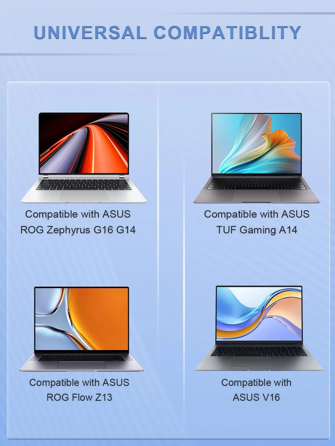 شارژر 200 واتی سازگار با لپ‌تاپ‌های ASUS ROG Zephyrus G16 G14 GA605 GU605 GA403 Flow Z13 GZ302EA V16 V3607 TUF Gaming A14 FA401UV FA401UU FA401WU FA401WV FA401KM