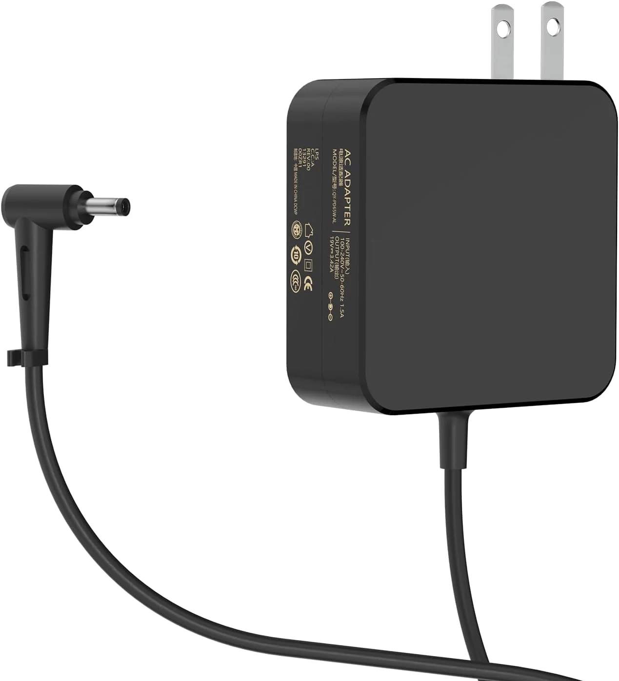 شارژر 65 واتی AC با خروجی 19 ولت 3.42 آمپر، رابط دایره ای 4.0 1.35، سازگار با لپ تاپ های سری Asus Vivobook شارژر 65 واتی AC با خروجی 19 ولت 3.42 آمپر، رابط دایره ای 4.0 1.35، سازگار با لپ تاپ های سری Asus Vivobook