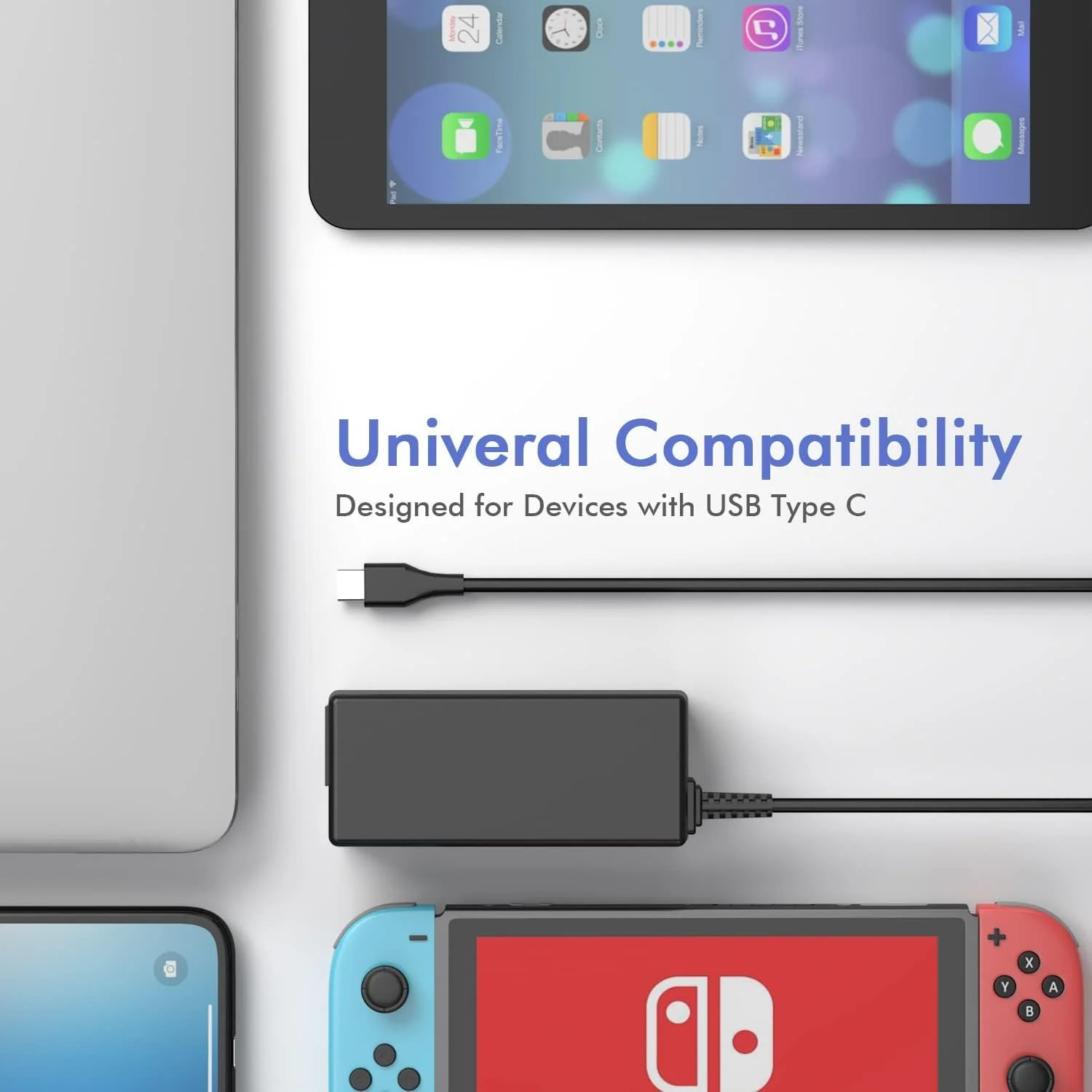 شارژر یونیورسال کرومبوک USB C 65W سازگار با Hp، Lenovo Thinkpad/Yoga، Dell Chromebook 3100 Asus، Samsung، Acer، Google Series کابل برق Type C شارژر یونیورسال کرومبوک USB C 65W سازگار با Hp، Lenovo Thinkpad/Yoga، Dell Chromebook 3100 Asus، Samsung، Acer، Google Series کابل برق Type C