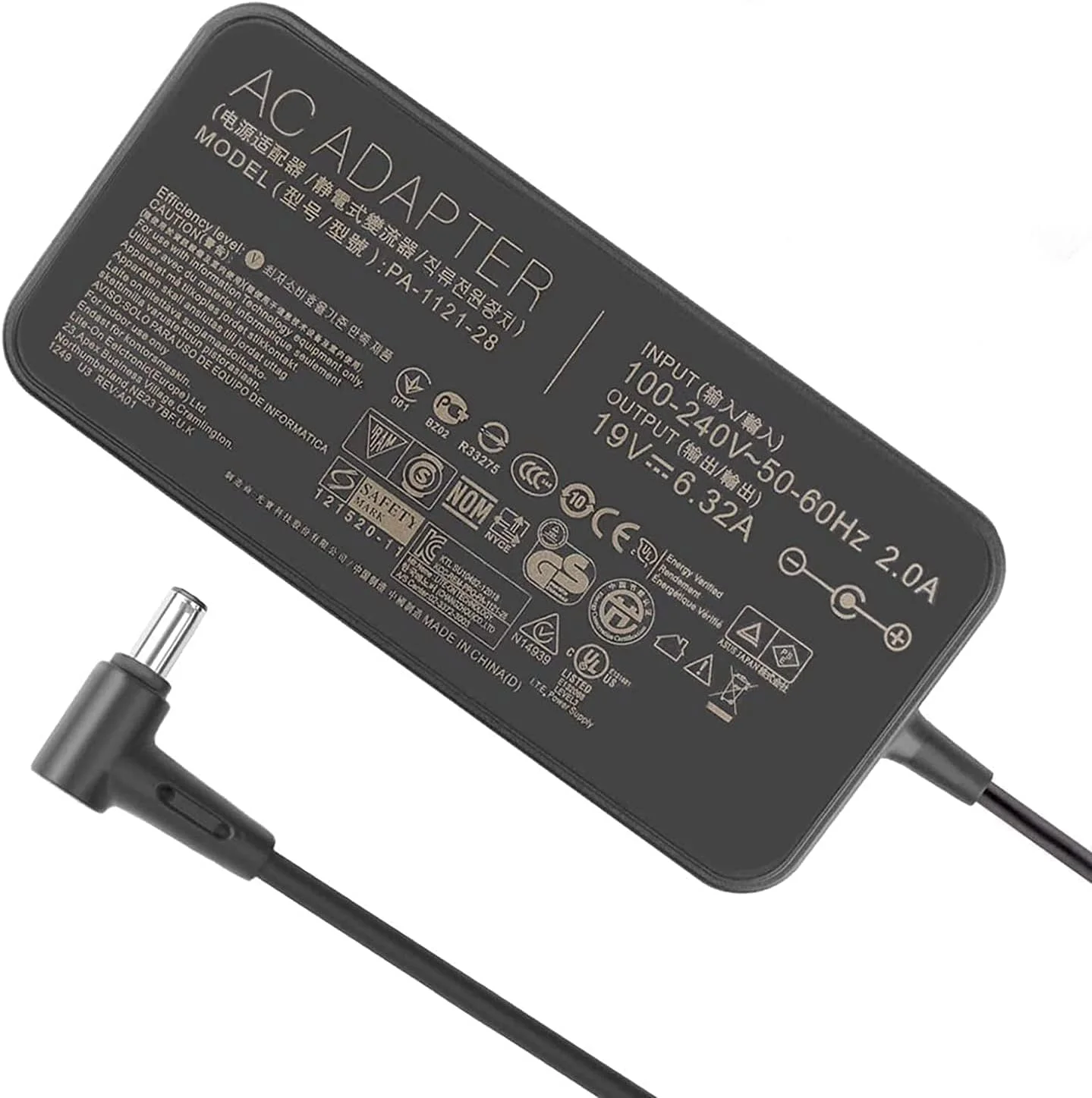 آداپتور شارژر 120 وات 19 ولت 6.32 آمپر برای ایسوس TUF Gaming FX705GM FX705DT FX705GE FX705GD FX505 FX505GD FX505GE FX505GD FX505DY FX705DY FX505GM TUF705GD به همراه کابل برق آداپتور شارژر 120 وات 19 ولت 6.32 آمپر برای ایسوس TUF Gaming FX705GM FX705DT FX705GE FX705GD FX505 FX505GD FX505GE FX505GD FX505DY FX705DY FX505GM TUF705GD به همراه کابل برق