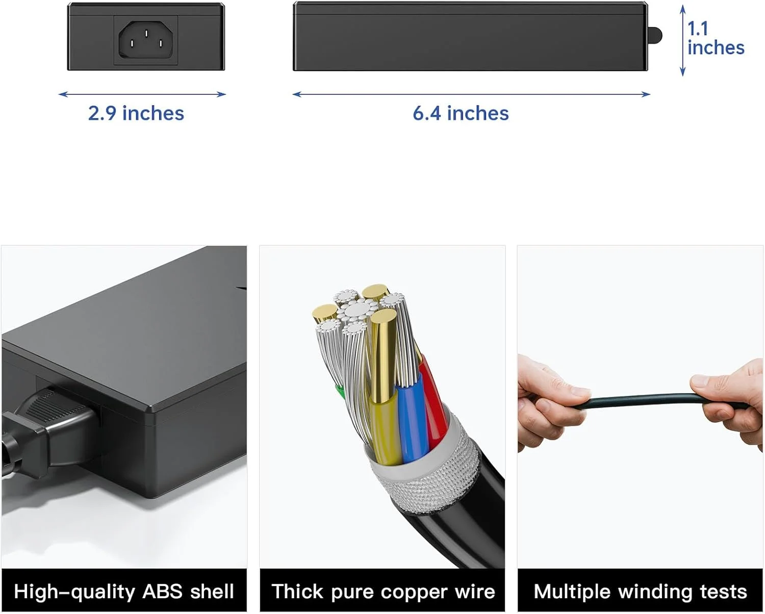 شارژر 180 واتی مناسب برای لپ تاپ گیمینگ ایسوس Rog Zephyrus G14 (2024) مدل های GA403 GA403UI GA403UV GA403UU، آداپتور AC 20V 9A مدل ADP-180TB K، منبع تغذیه A22-180P1A