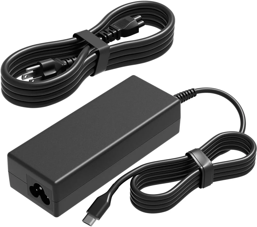 شارژر یونیورسال 100 واتی USB-C لپ‌تاپ سازگار با لنوو، دل، اچ‌پی، ایسر، ایسوس، مک‌بوک، ال‌جی، ام‌اس‌آی، گوگل، ایس‌مجیک، نیمو، سامسونگ-کروم‌بوک، ROG Ally، Legion Go و سایر دستگاه‌های دارای پورت USB-C