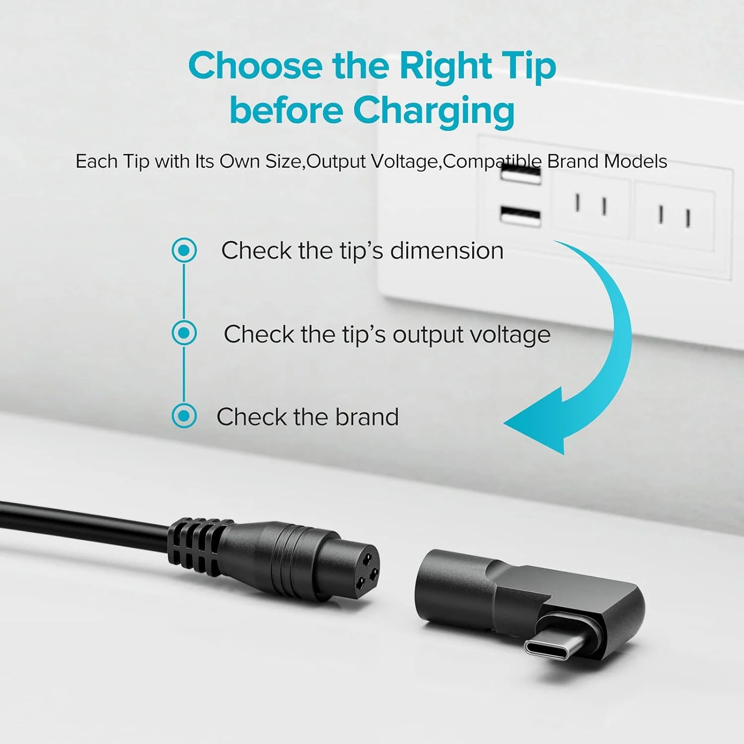 Powseed 90W Universal Laptop Charger USB C for Lenovo MacBook HP Dell Asus Acer Toshiba Samsung Sony Gateway Chromebook 5V 12V 18.5V 19V 19.5V 20V Power Supply Cord AC Adapter with 16 Tips