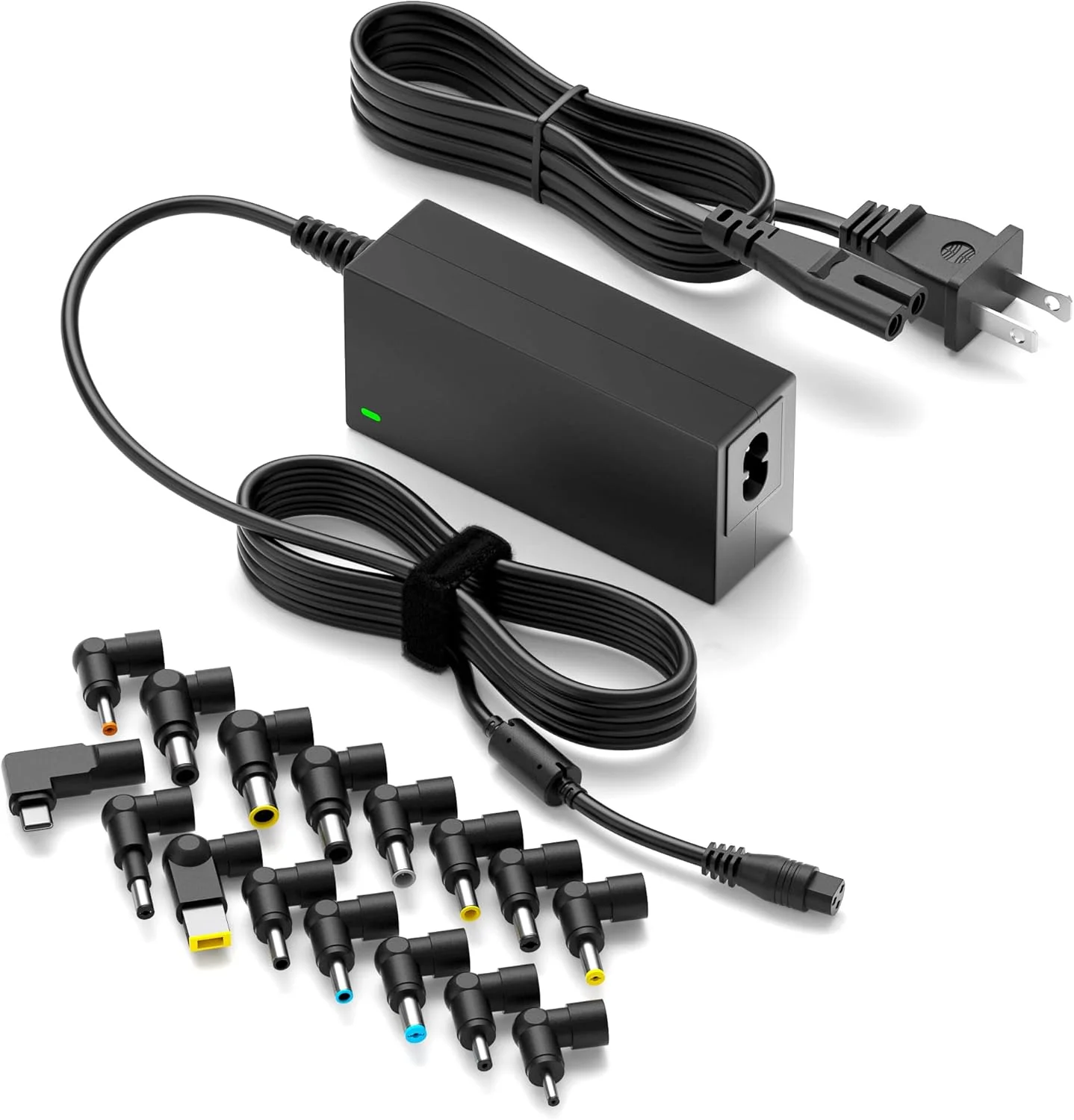 Powseed 65W Universal Laptop Charger USB C for MacBook Dell HP Lenovo Acer Chromebook Asus Samsung Sony Toshiba Gateway 18.5V 19V 19.5V 20V Computer Power Cord Supply AC Adapter, 70W Max