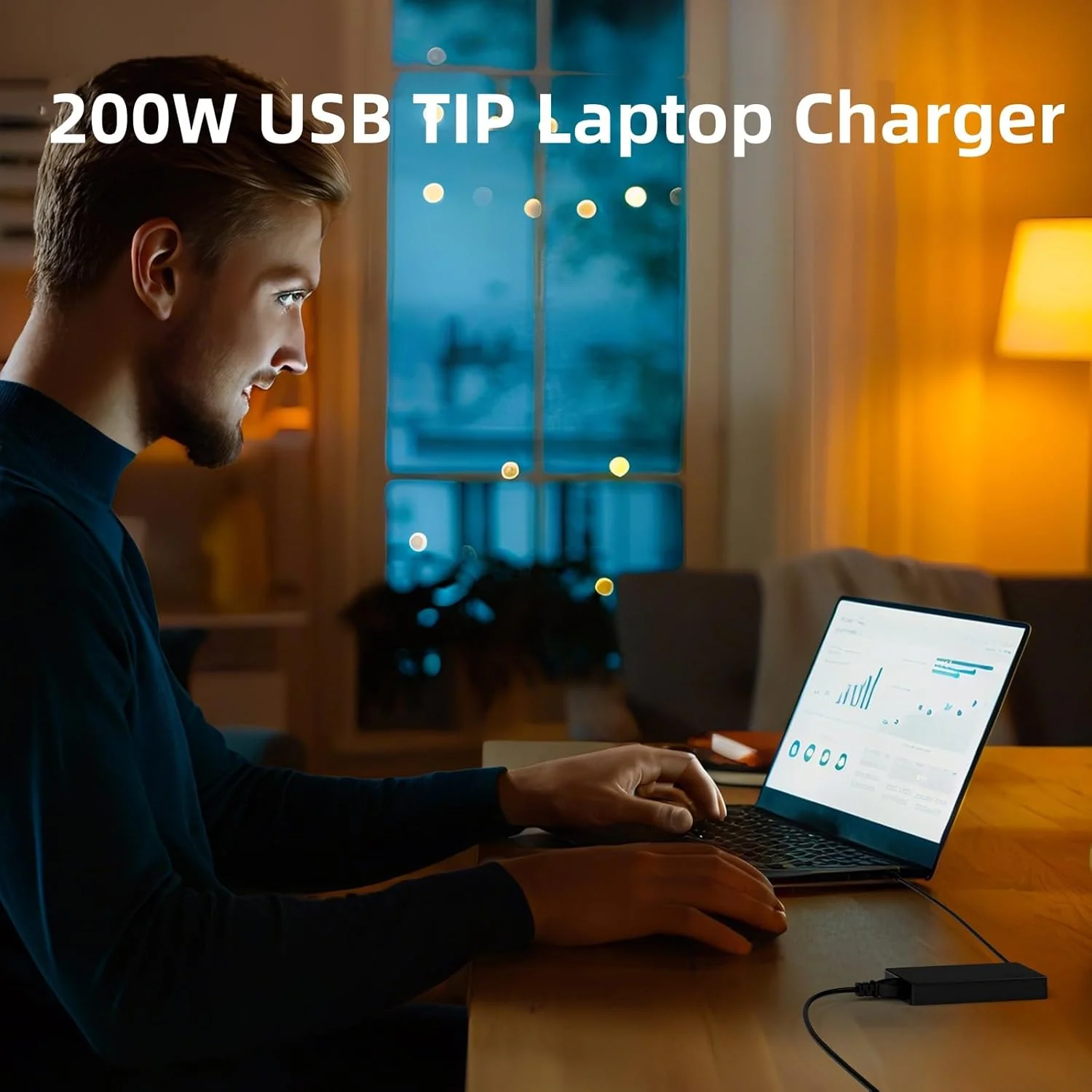 شارژر لپ تاپ 200 وات 20 ولت 10 آمپر سازگار با ASUS ProArt P16 PX13 H7606 HN7306 Copilot+ PC ADP-200JB D Zephyrus/TUF G16 G14 A14 A16 GA605 GU605MY GU605MZ RTX4070 آداپتور برق AC