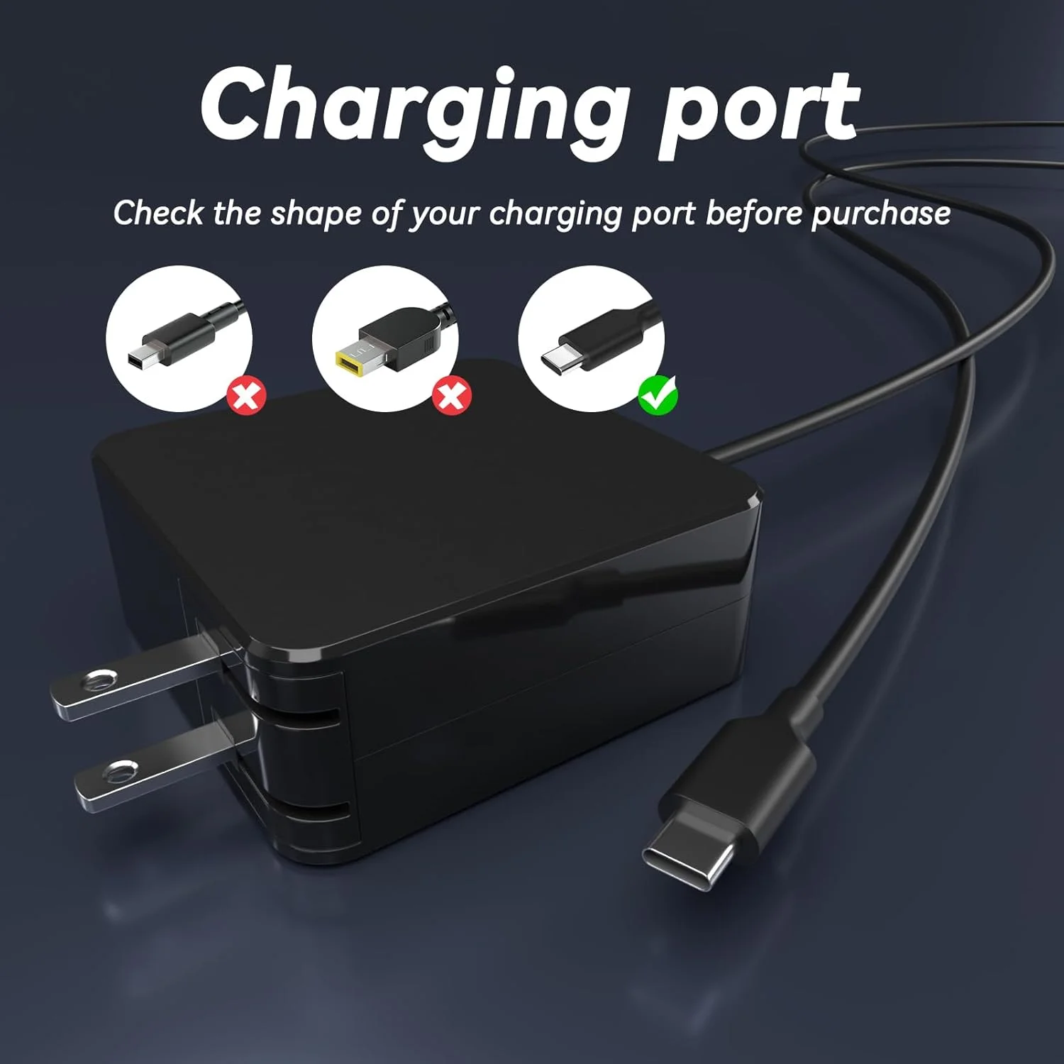 شارژر 65 واتی USB C سازگار با Microsoft Surface Pro 12 11 10 9 7+ 7 Pro X آداپتور برق AC