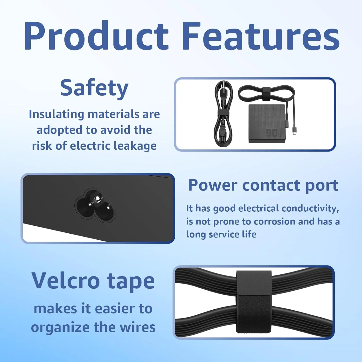 شارژر 90 واتی USB-C برای ASUS Vivobook S14/14X/16X OLED، سری Zenbook 14X OLED، مناسب برای ASUS OLED با کنترل دمای هوشمند (جایگزین ADP-90RB E) شارژر 90 واتی USB-C برای ASUS Vivobook S14/14X/16X OLED، سری Zenbook 14X OLED، مناسب برای ASUS OLED با کنترل دمای هوشمند (جایگزین ADP-90RB E)