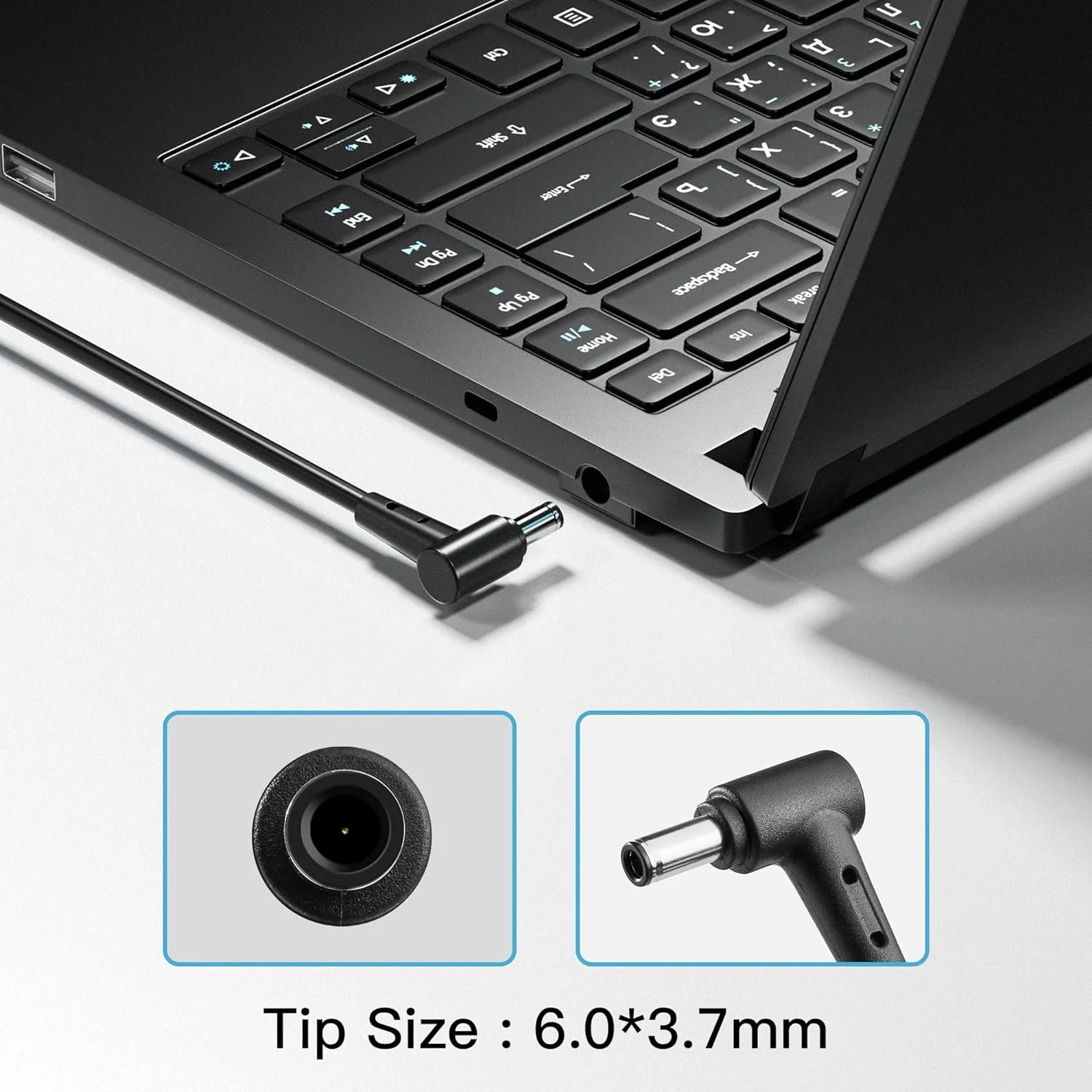 شارژر 240 واتی مناسب برای لپ‌تاپ‌های ایسوس Rog Zephyrus G14 G15 M16 S15 S17، آداپتور AC مدل ADP-240EB B با ولتاژ 20 ولت و جریان 12 آمپر، لپ‌تاپ گیمینگ Strix Scar 15 G533QS