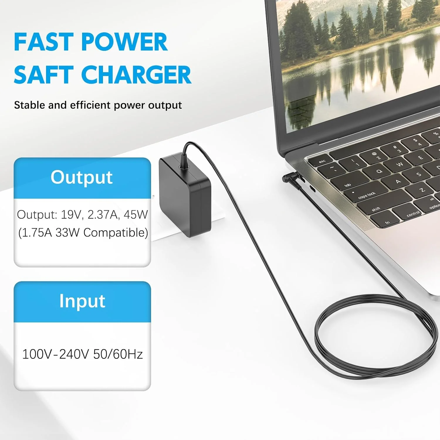 شارژر لپ تاپ سازگار با ایسوس ویووبوک E402MA E402M E402SA E402S E402NA E402N E402 E403S; ZenBook UX305 UX305F UX305FA UX305U UX305UA UX305C UX305CA UX305L منبع تغذیه کامپیوتر