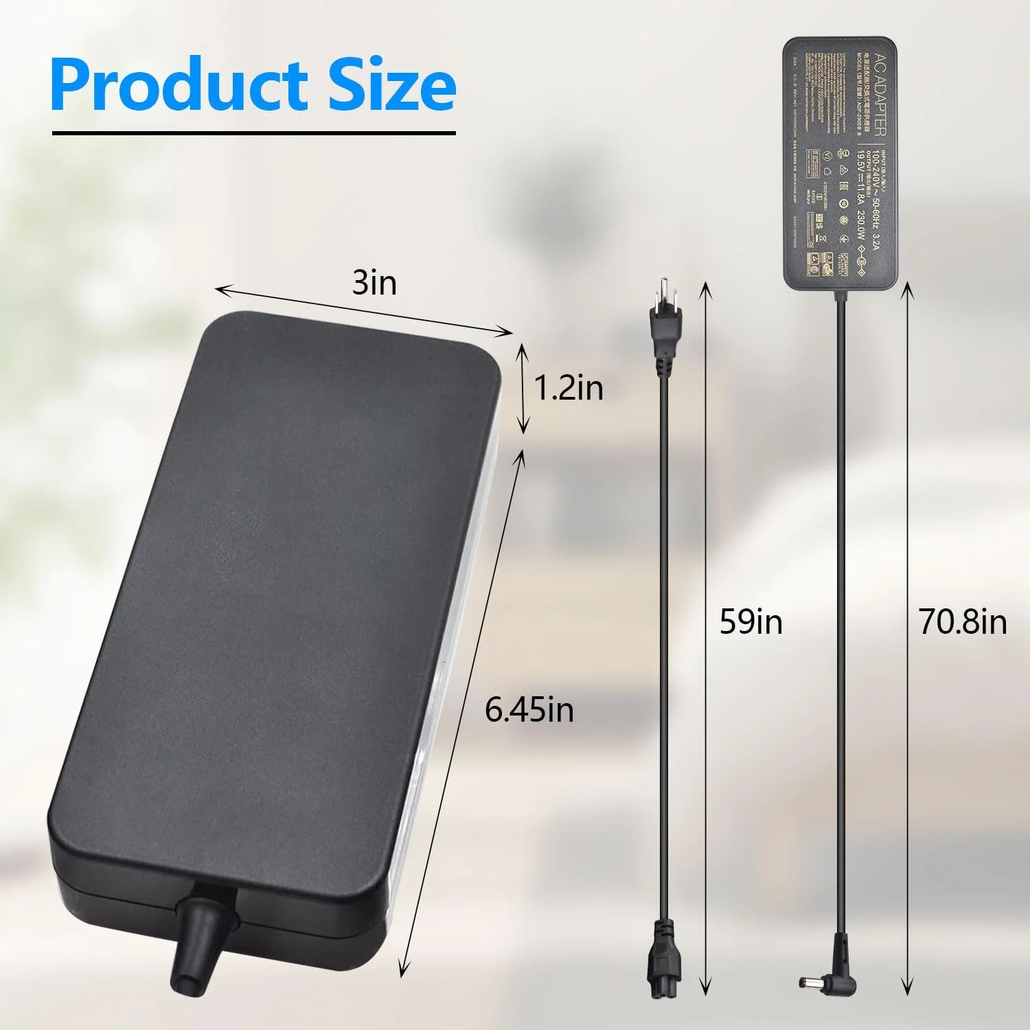 شارژر لپ تاپ 230W 19.5V 11.8A سازگار با ASUS Rog Zephyrus M GU501G GU502G GU501 GU502 GU501GM GU502GV GU502GU GU502L GU502LU GU502LV GU502LW GU502LWS GM501 GM501G GM501GS GM501GM شارژر لپ تاپ 230W 19.5V 11.8A سازگار با ASUS Rog Zephyrus M GU501G GU502G GU501 GU502 GU501GM GU502GV GU502GU GU502L GU502LU GU502LV GU502LW GU502LWS GM501 GM501G GM501GS GM501GM