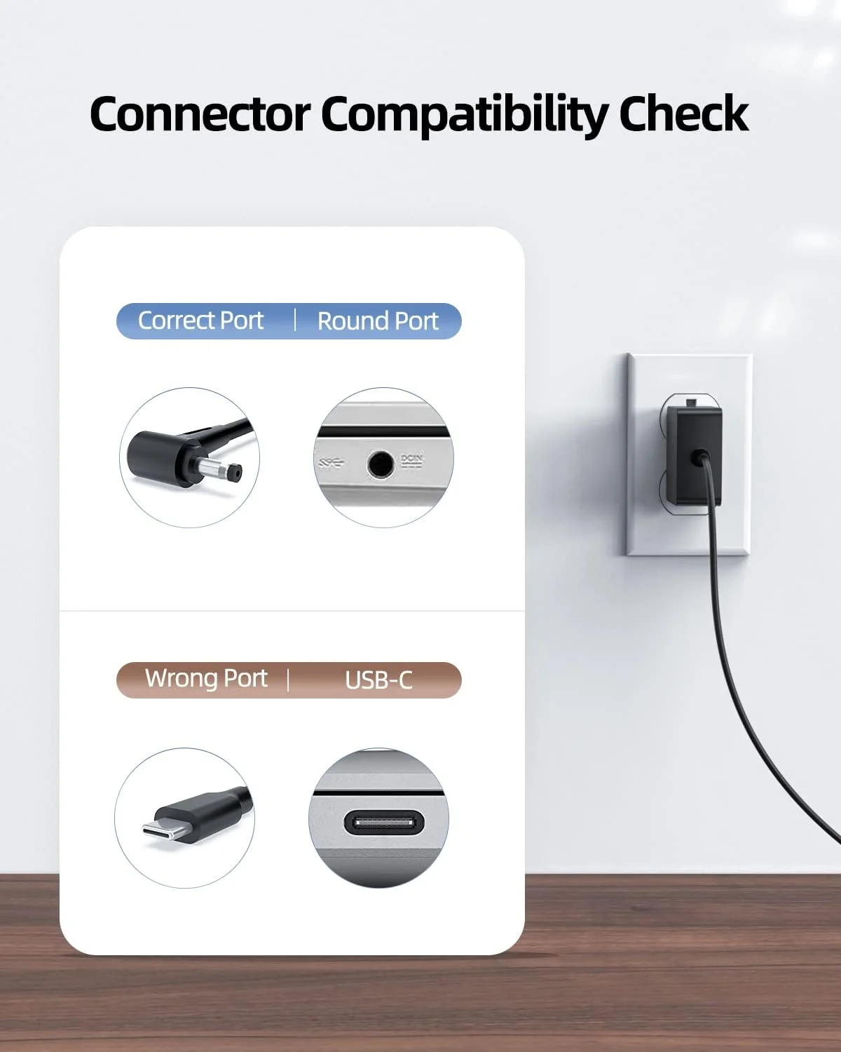 شارژر جایگزین AC با گواهینامه UL برای لپ تاپ های Asus Vivobook مدل های L203MA L203M L203 L406MA L406M L406 L402 L402S L402SA L402M L402MA L402WA L402W L402 L402WA-EH21