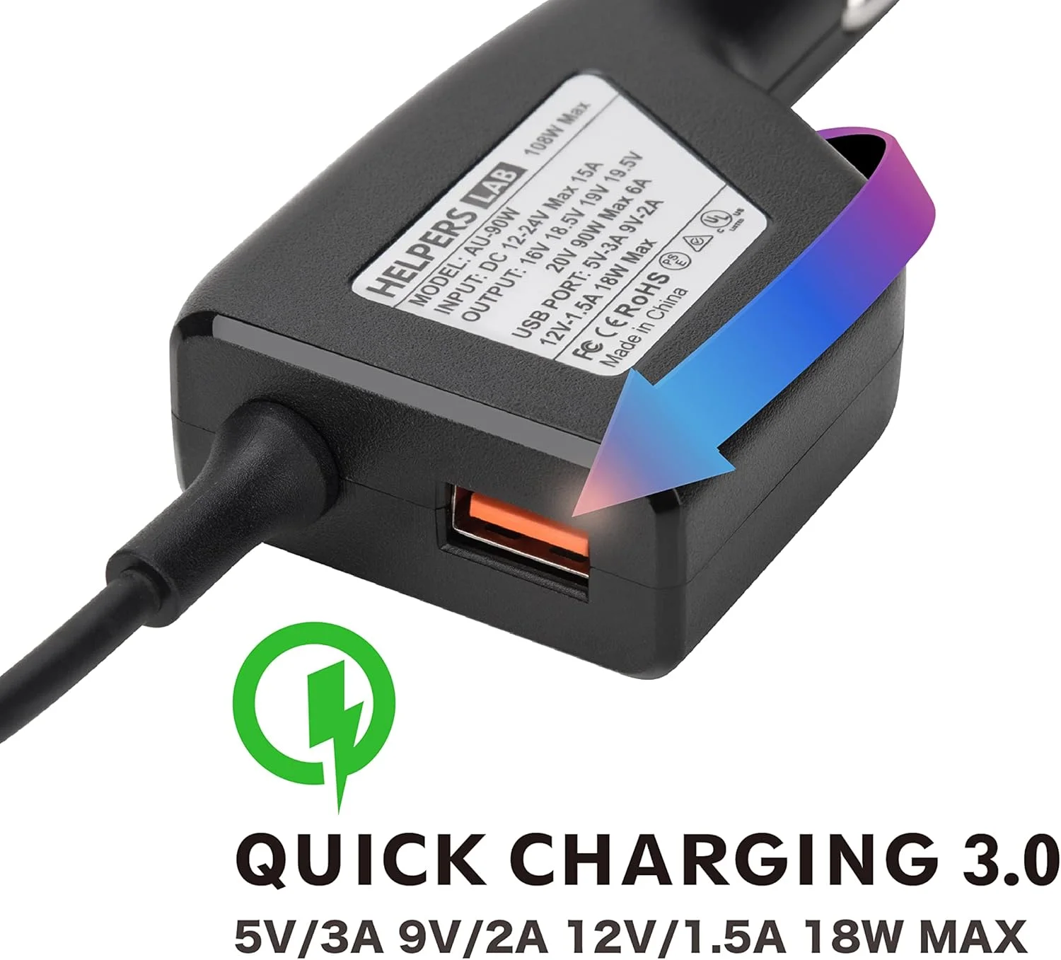 شارژر فندکی لپ تاپ 19 ولت 2.37 آمپر برای ایسوس ویووبوک X540UA X540SA X540LA X553MA X556UA M413DA F540SA F541UA L510MA F556UA TM420I C300M X102B F102BA X413JA X542BA E403SA X515EA X515JA