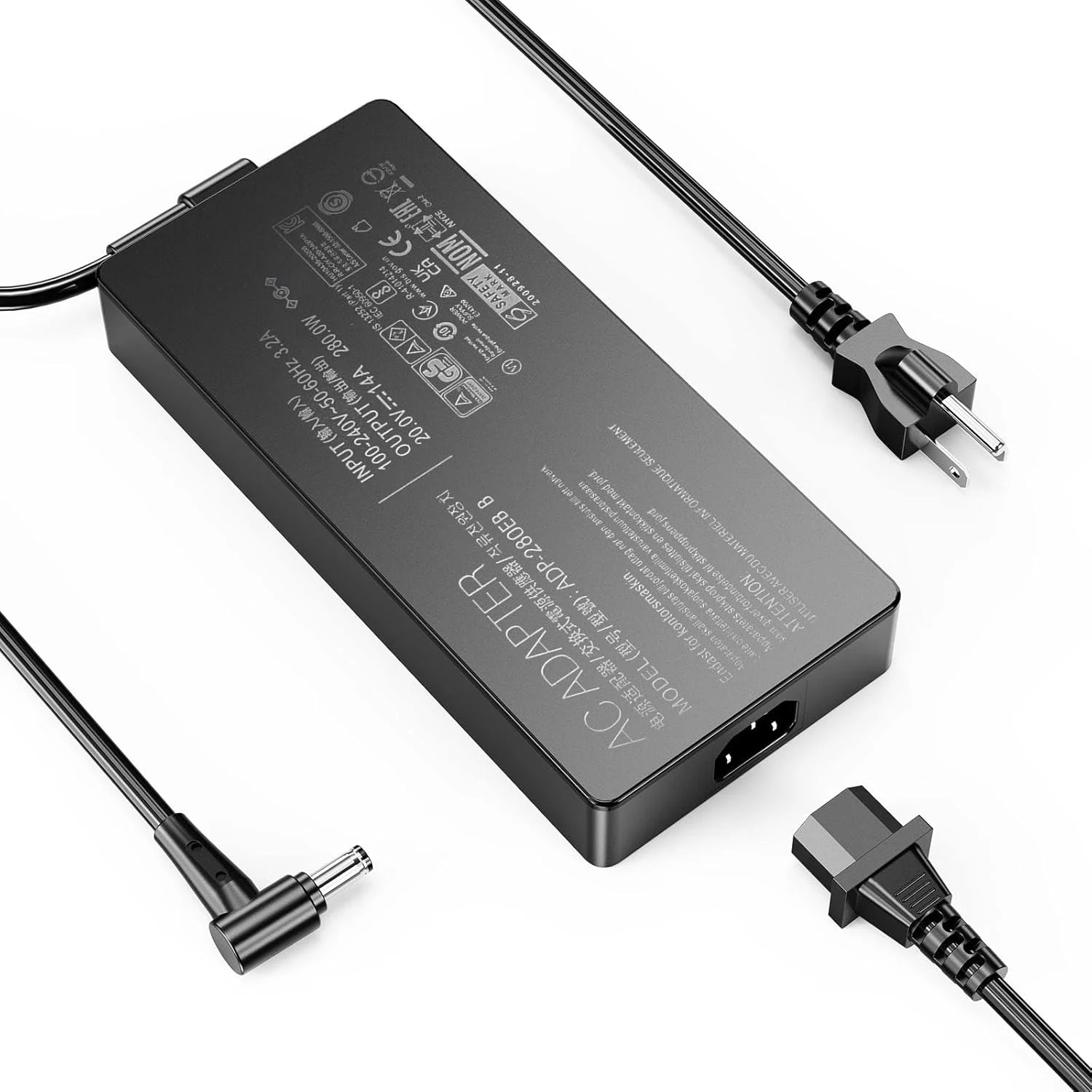 شارژر لپ تاپ 280W 20V 14A برای ASUS ROG Strix G513R G513Q G713R G713Q Scar G15 G16 G17 G18 15 17 G532L G533Z G732L G733Z Hero Scar III G731G G703G G531G آداپتور برق