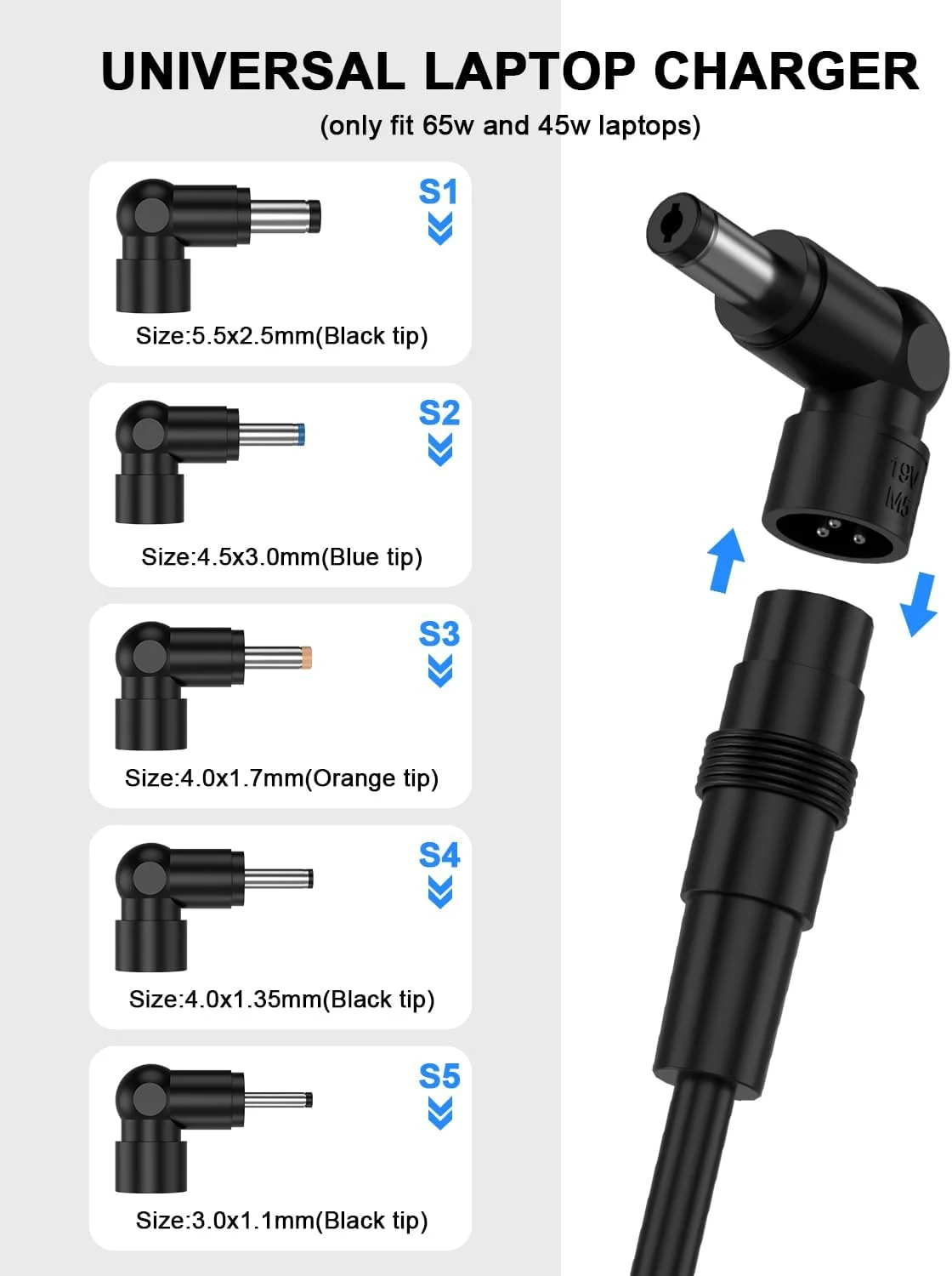 شارژر لپ تاپ 90 واتی جایگزین آداپتور AC برای ASUS D550C D550M K52F K52J k53e K55A K501U