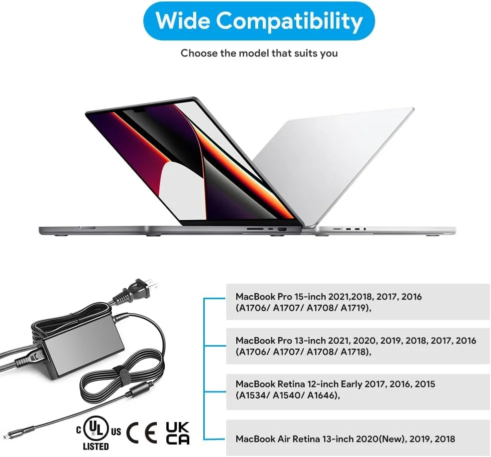 KFD 65W USB C Charger for NOCO X Boost GBX45 GBX55 GBX75 GBX155 Jump Starter,DJI Mavic 3/Air 3/Air 2S,ASUS ROG Ally,Lenovo Thinkbook/Thinkpad,Framework Laptop 13 Nimo N151 N152 N153 Power Supply Cord