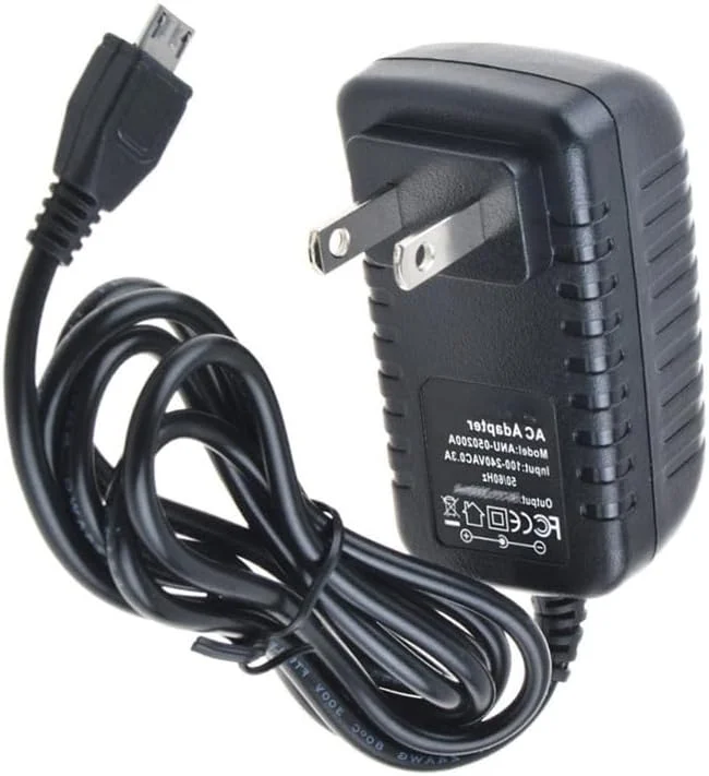 آداپتور شارژر 2 آمپر برای تبلت ایسوس ترنسفورمر بوک T100 / T100TA-B1-GR و T100TA-C1-GR تبلت PC 10.1 اینچی تبدیل شونده 2 در 1 با صفحه لمسی، سیم برق / کابل شارژ میکرو USB