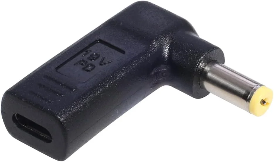 آداپتور شارژ USB C به DC، تبدیل کننده مادگی USB Type C به نری DC 4.0x1.7mm، کانکتور شارژر PD برای لپ تاپ ASUS BelennQ