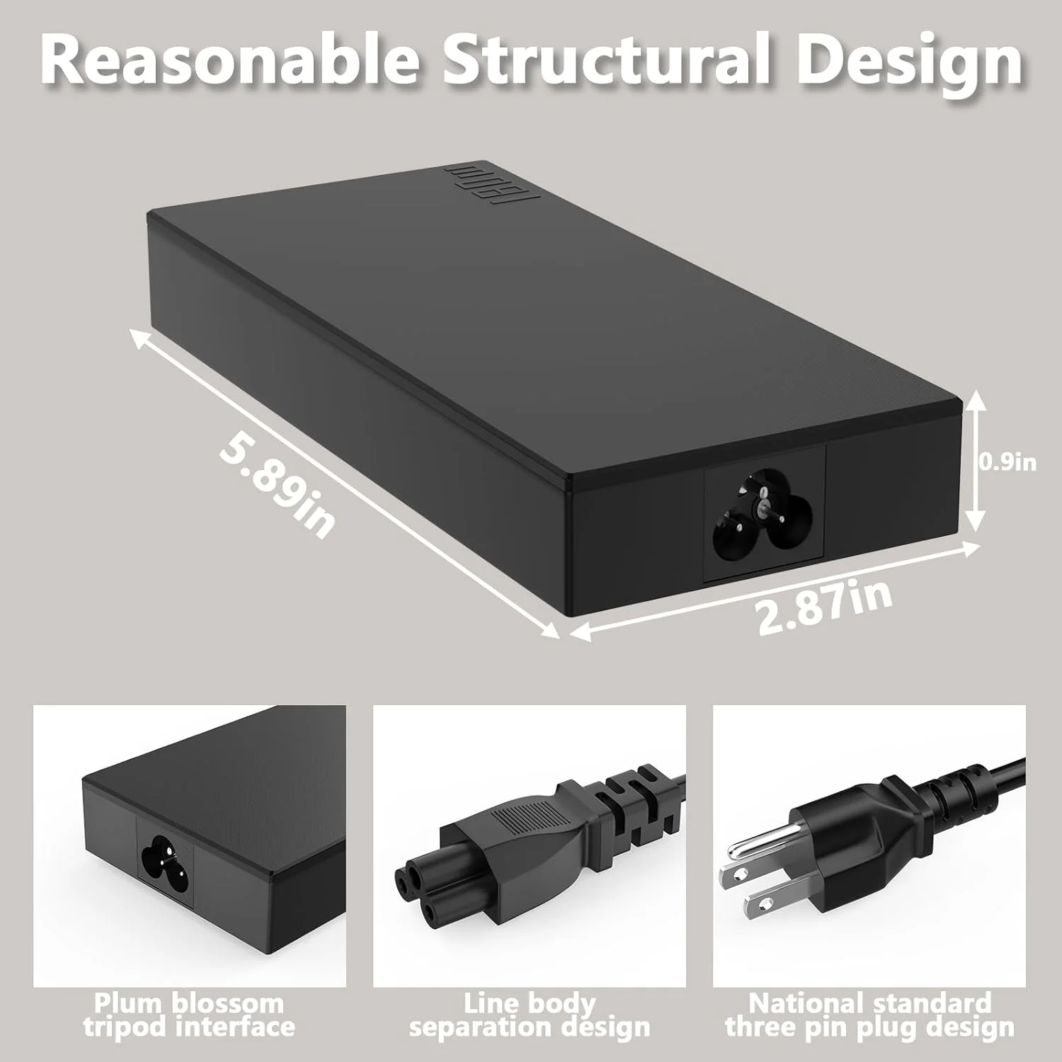 شارژر 180W ADP-180TB K سازگار با لپ‌تاپ‌های ASUS ROG Zephyrus G14 2024 GA403UI GA403UV GA403UU G16 GA605 GU605 TUF A14 A16 FA401UV FA401UU FA401WU FA401WV RTX 4070 RTX 4060 RTX 4050