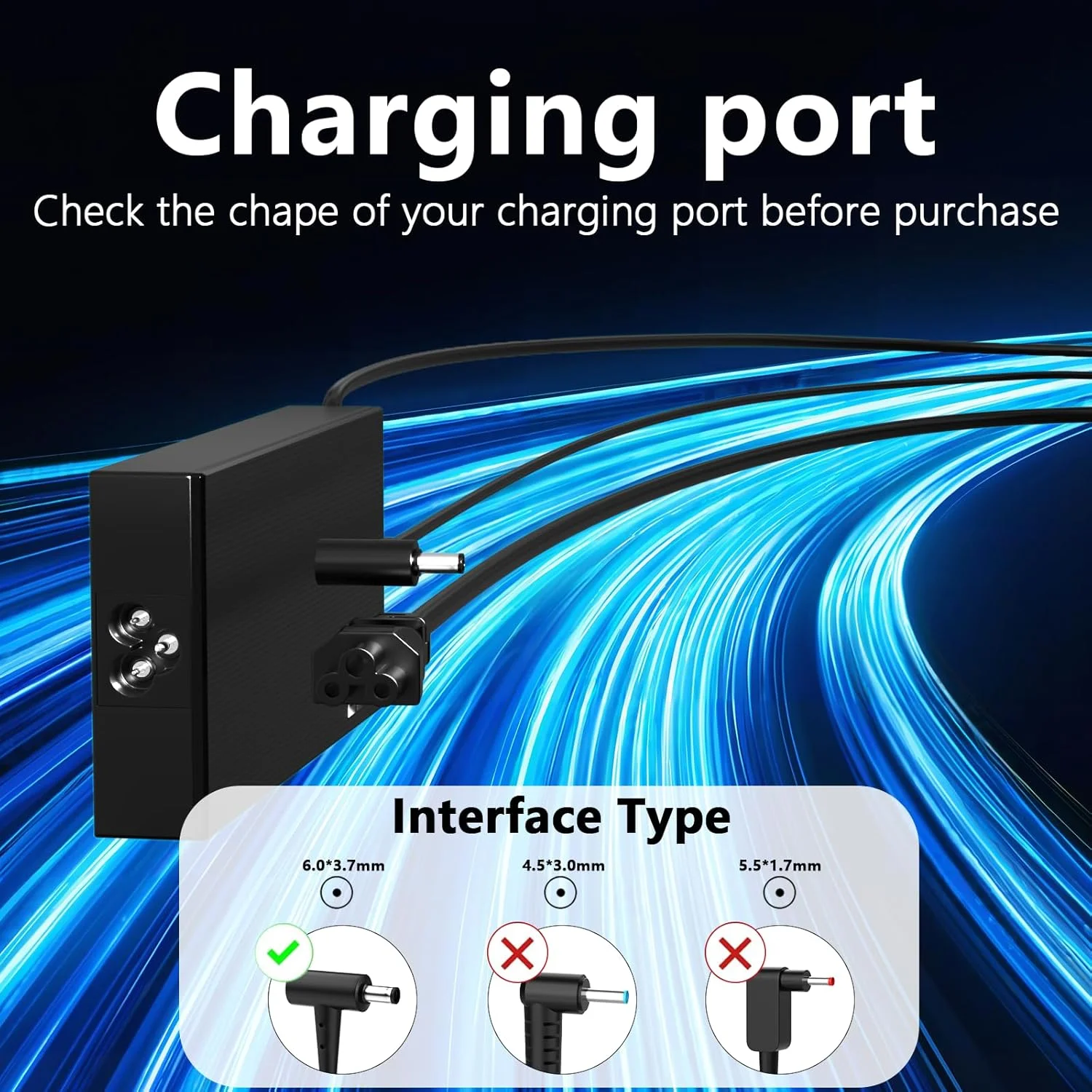 شارژر 200 واتی ADP-200JB سازگار با لپ‌تاپ‌های ایسوس TUF Gaming F15 (2022) FX507 Dash F15 FX517 FX516 FX506 F17 FX707 A15 FA507 FA707 ROG Strix G15 G17 (2022) G713 G513 GA503