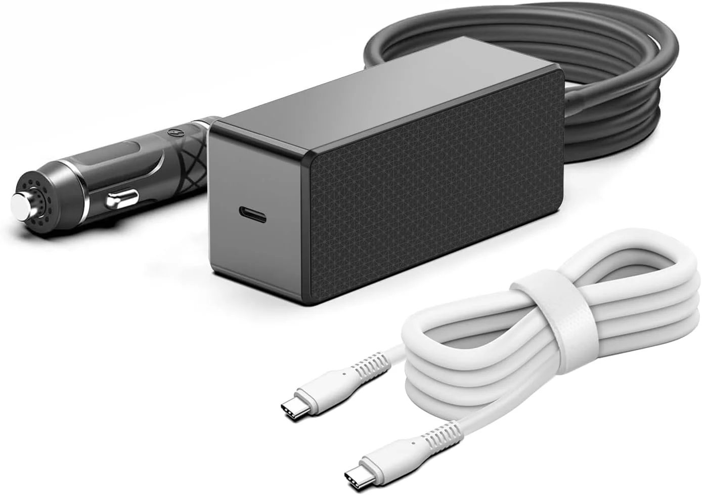شارژر فندکی لپ تاپ 140W 135W 130W 100W 95W 90W USB-C PD3.1 12V-24V DC برای MacBook Pro 16 اینچ / MacBook Air، Dell XPS/Latitude/Precision/Chromebook، Lenovo، HP، Asus، Toshiba / Steam Deck / تبلت / تلفن
