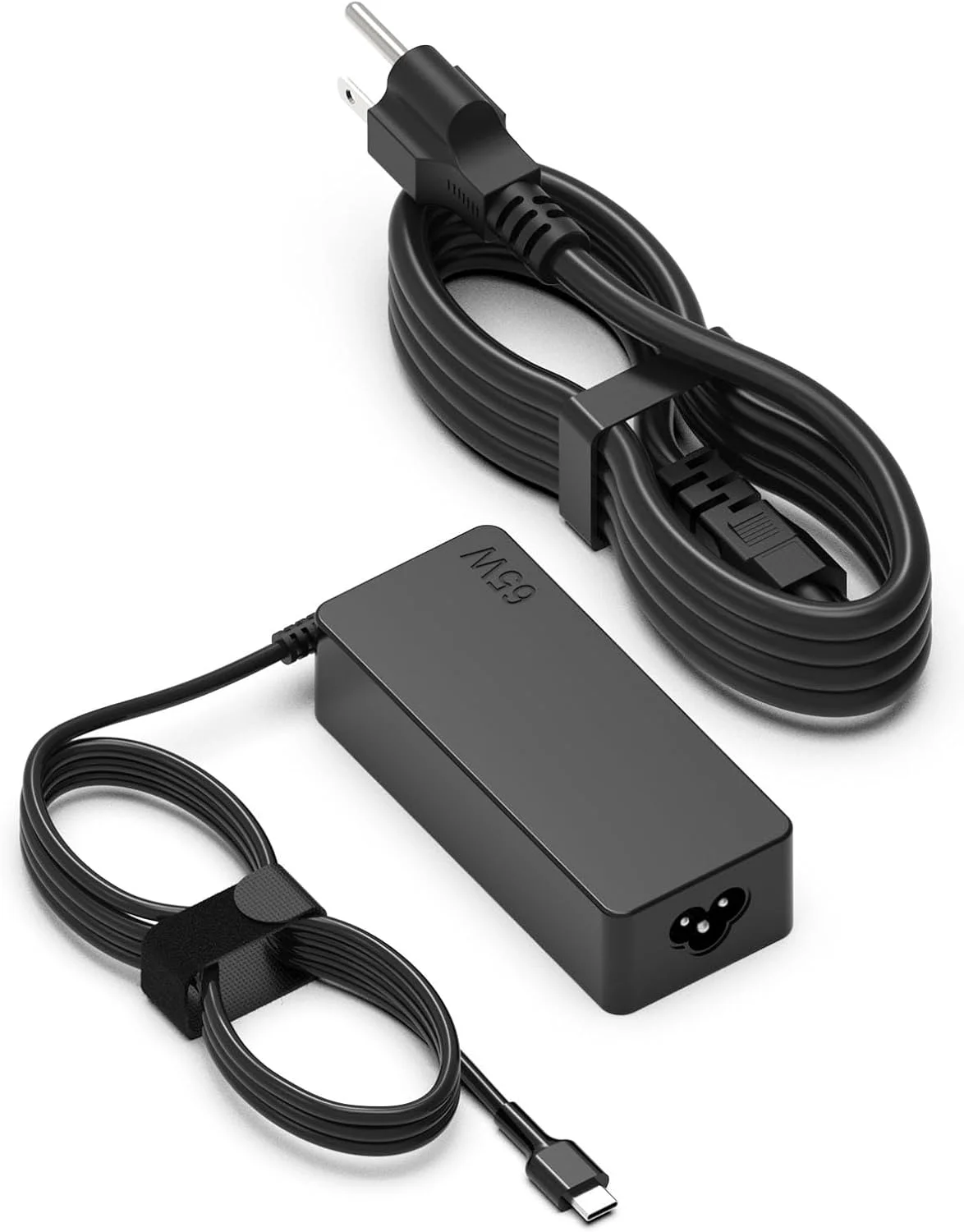 شارژر لپ تاپ 65 واتی USB C سازگار با HP Envy/Spectre X360/Chromebook X360، Lenovo Thinkpad X1 Carbon T480/Yoga 7i C940 C930، Asus vivobook، Samsung، Acer، Google، Type C